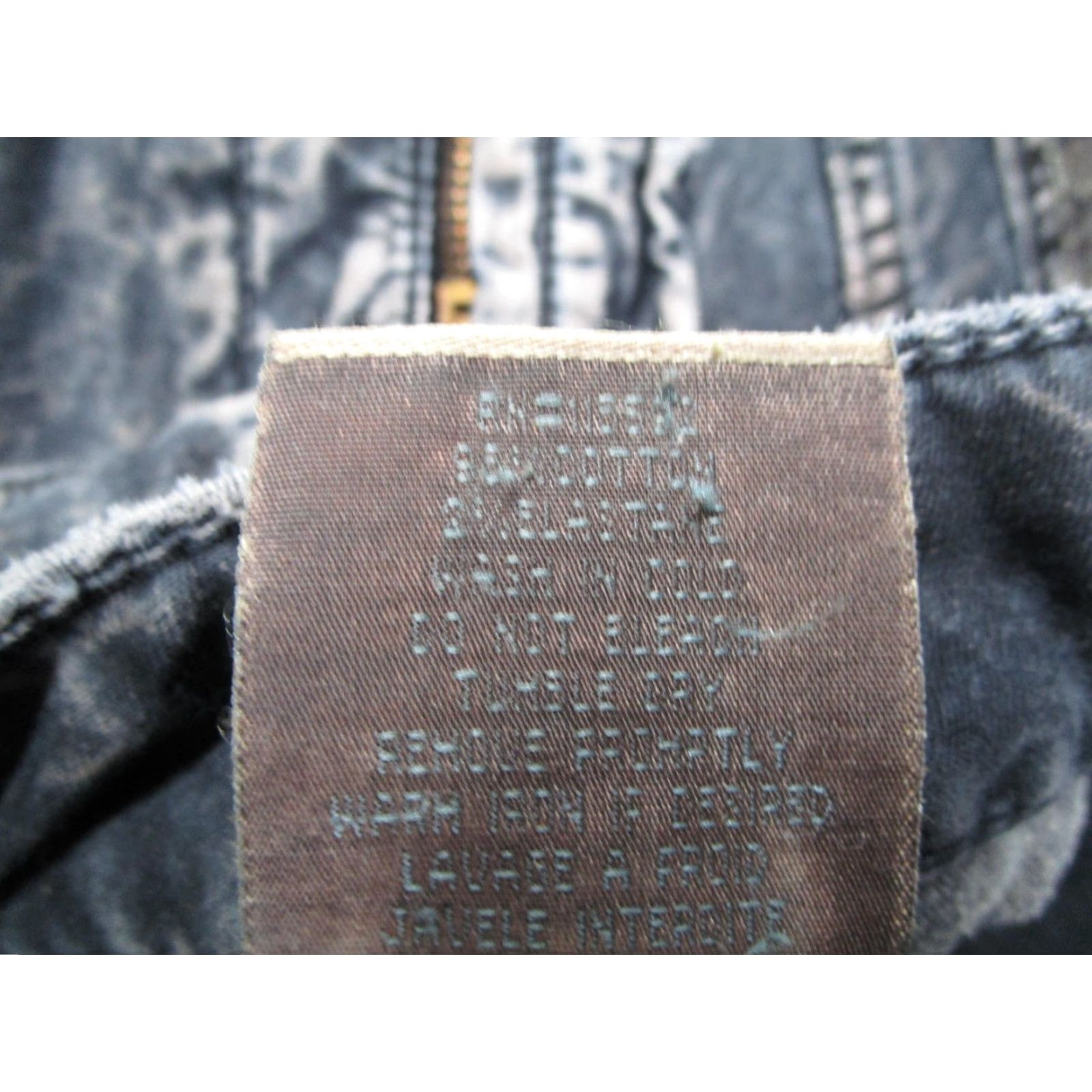 Vintage VINTAGE Robin's Jean Jeans Mens 42 Black Gray Moto Biker Zipper Pockets Distressed Size US 42 / EU 58 - 6 Thumbnail