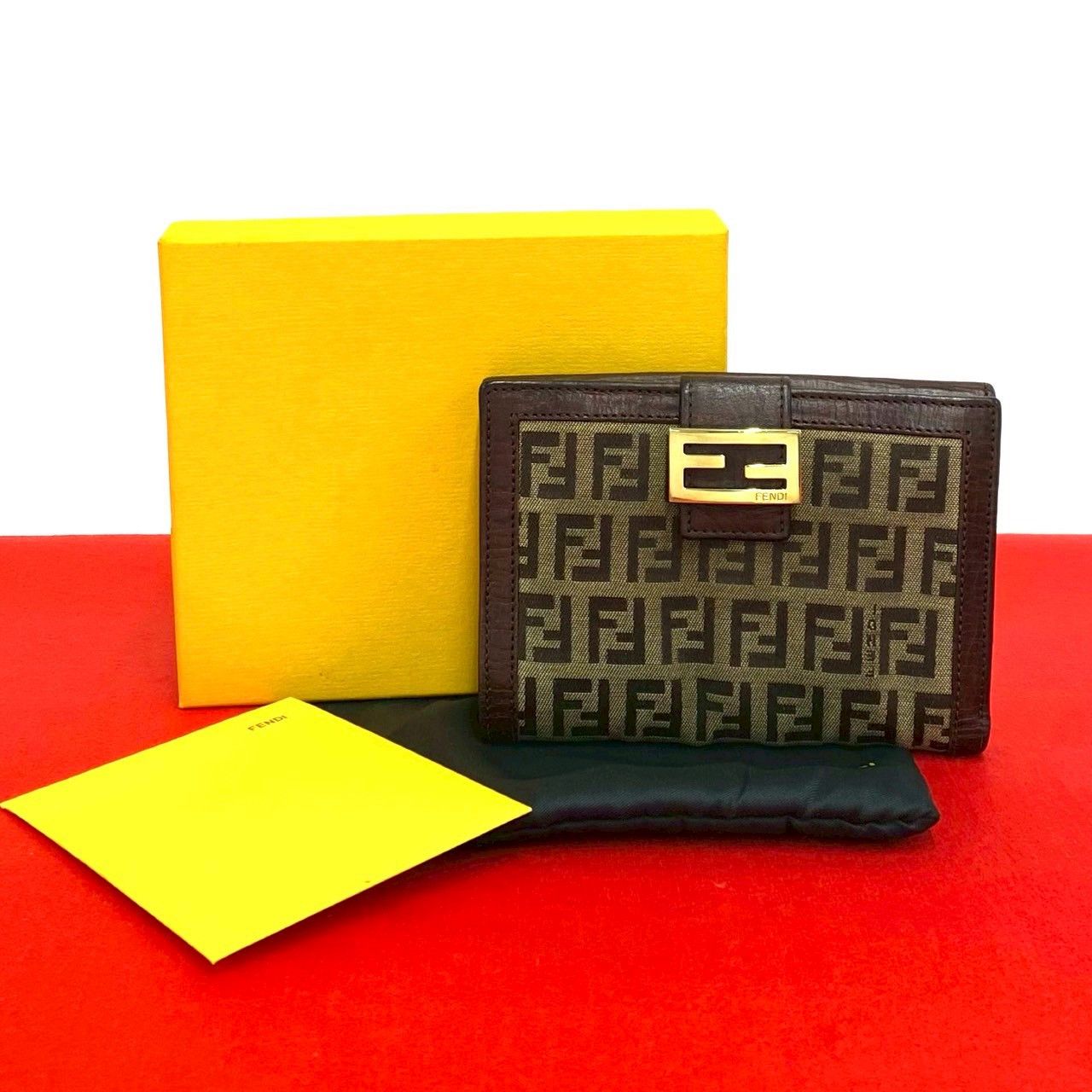 Fendi Fendi Fendi Zucchino Canvas Leather Wallet Textile Short Wallet DUTY FREE for USA Size ONE SIZE - 1 Thumbnail