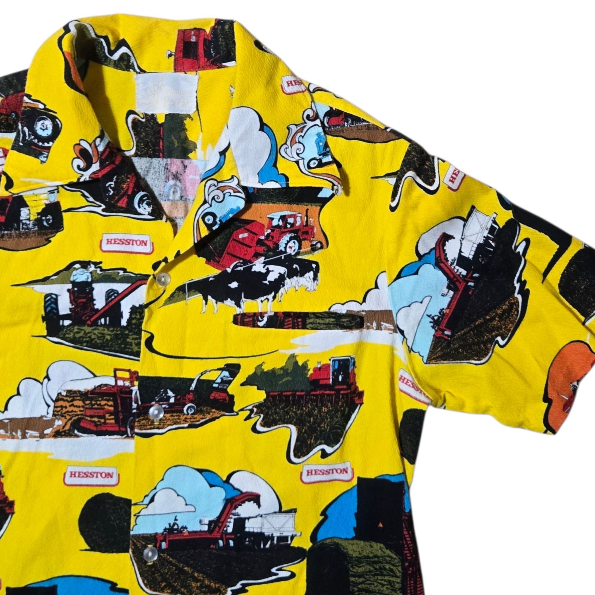 Other ​Vintage Hesston Farm Equipment Button Up Shirt AOP Agricult Size US M / EU 48-50 / 2 - 10 Thumbnail
