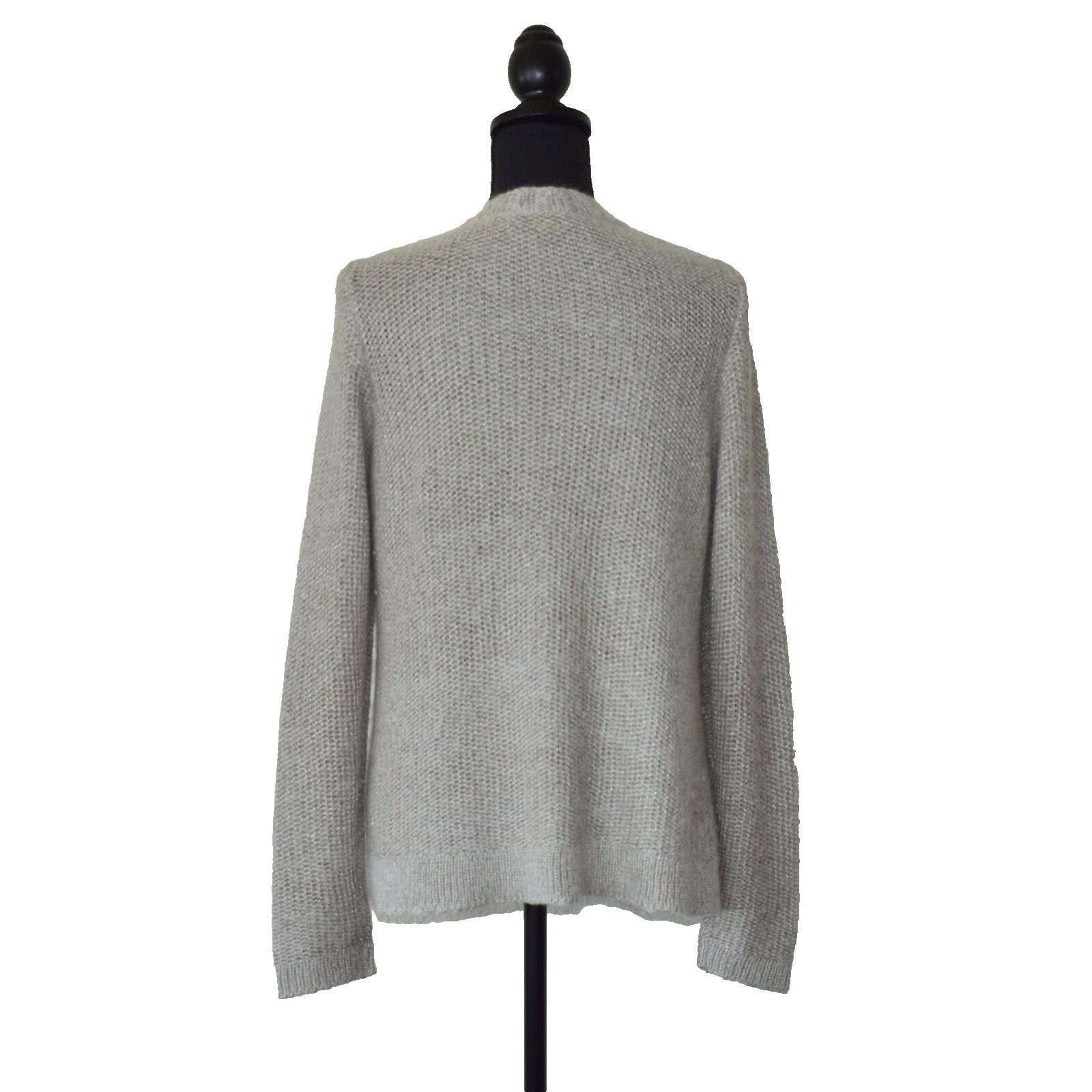 Eileen Fisher EILEEN FISHER Beige Mohair Alpaca Cardigan Sweater Size M Size M / US 6-8 / IT 42-44 - 3 Thumbnail