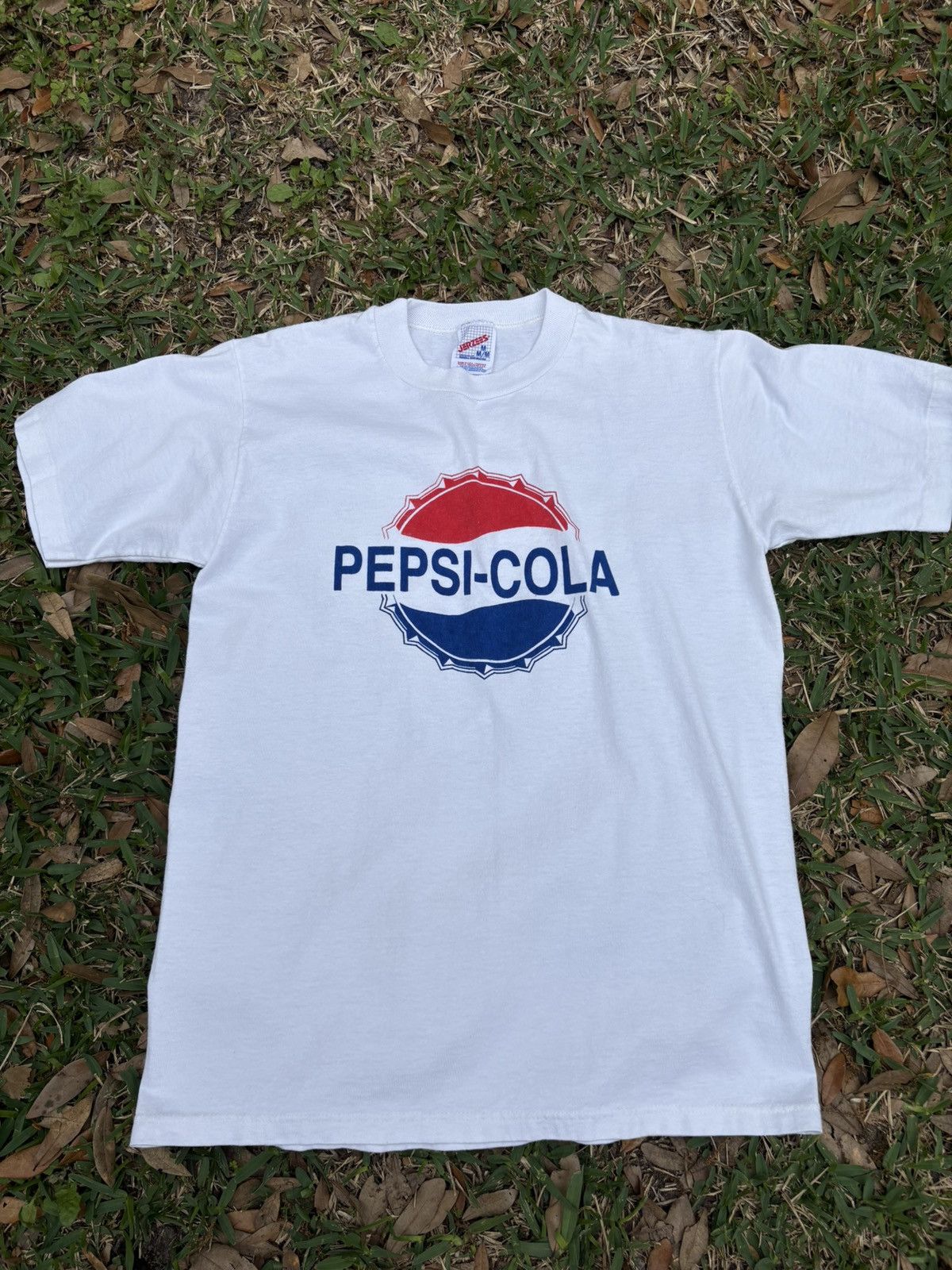 Jerzees Vintage Pepsi cola logo tee Size US M / EU 48-50 / 2 - 1 Thumbnail