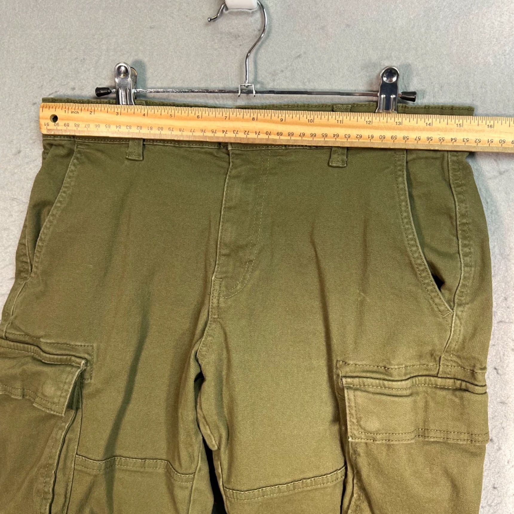 ONLY & SONS ONLY & SONS Mens Medium Green Cargo Shorts Cotton Blend Size US 31 - 6 Thumbnail