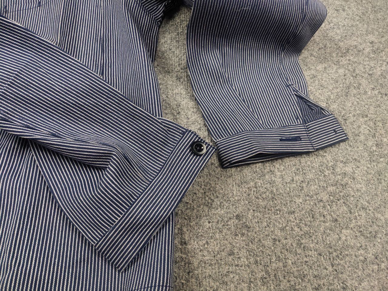 Vintage Marsum Vintage Hickory Stripe French Chore Works Jacket Size US L / EU 52-54 / 3 - 6 Thumbnail
