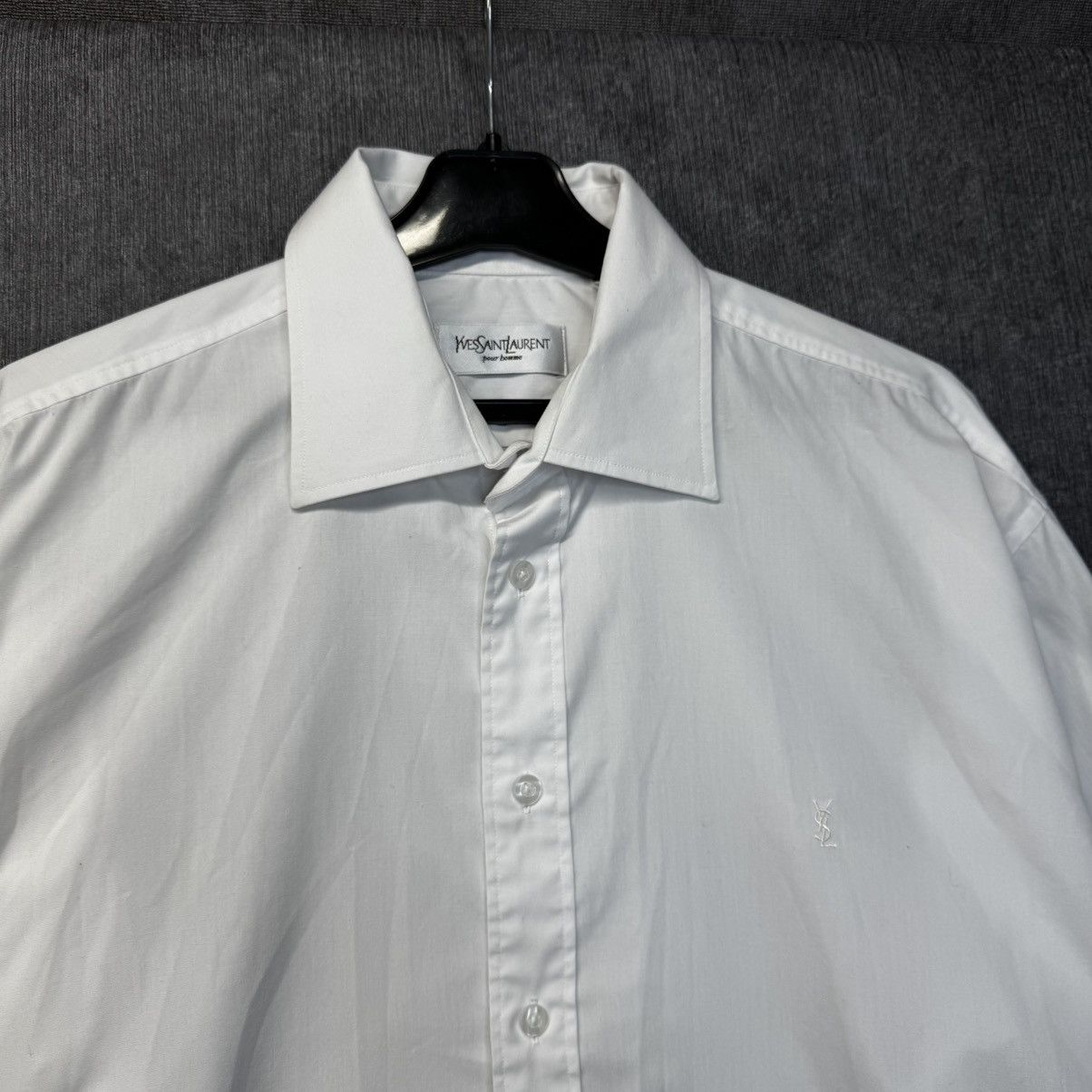Yves Saint Laurent Yves Saint Laurent YSL long sleeve shirt white Size US L / EU 52-54 / 3 - 2 Thumbnail
