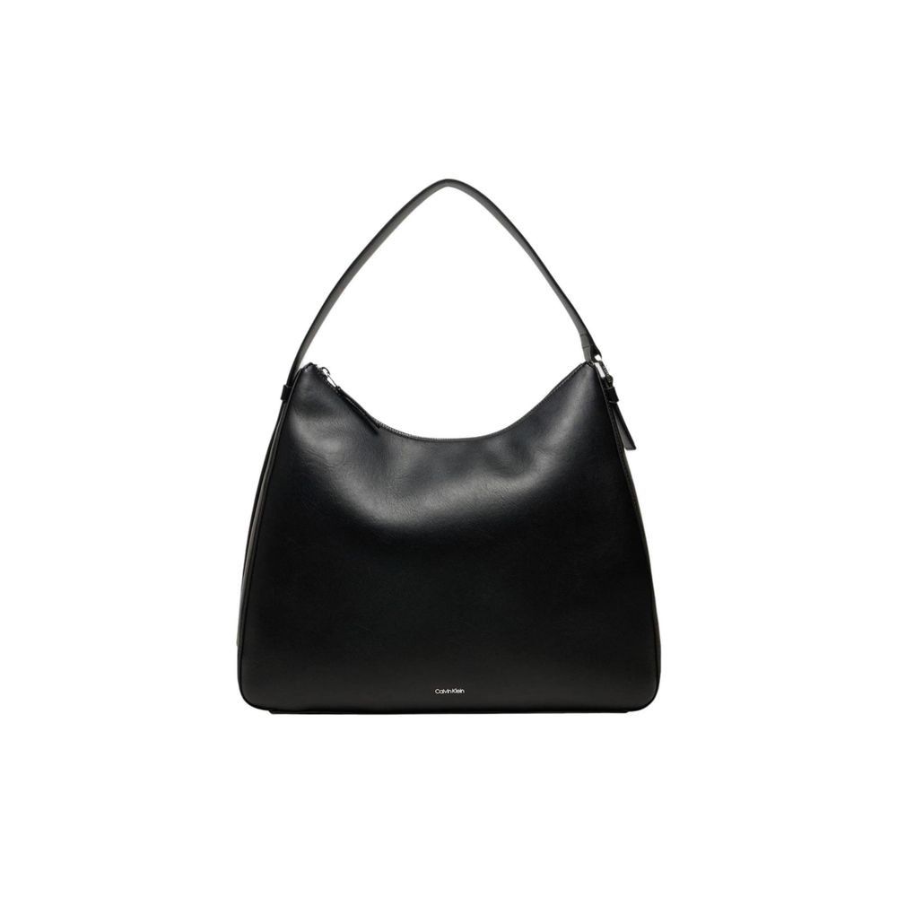 Black Polyethylene Women's Handbag
