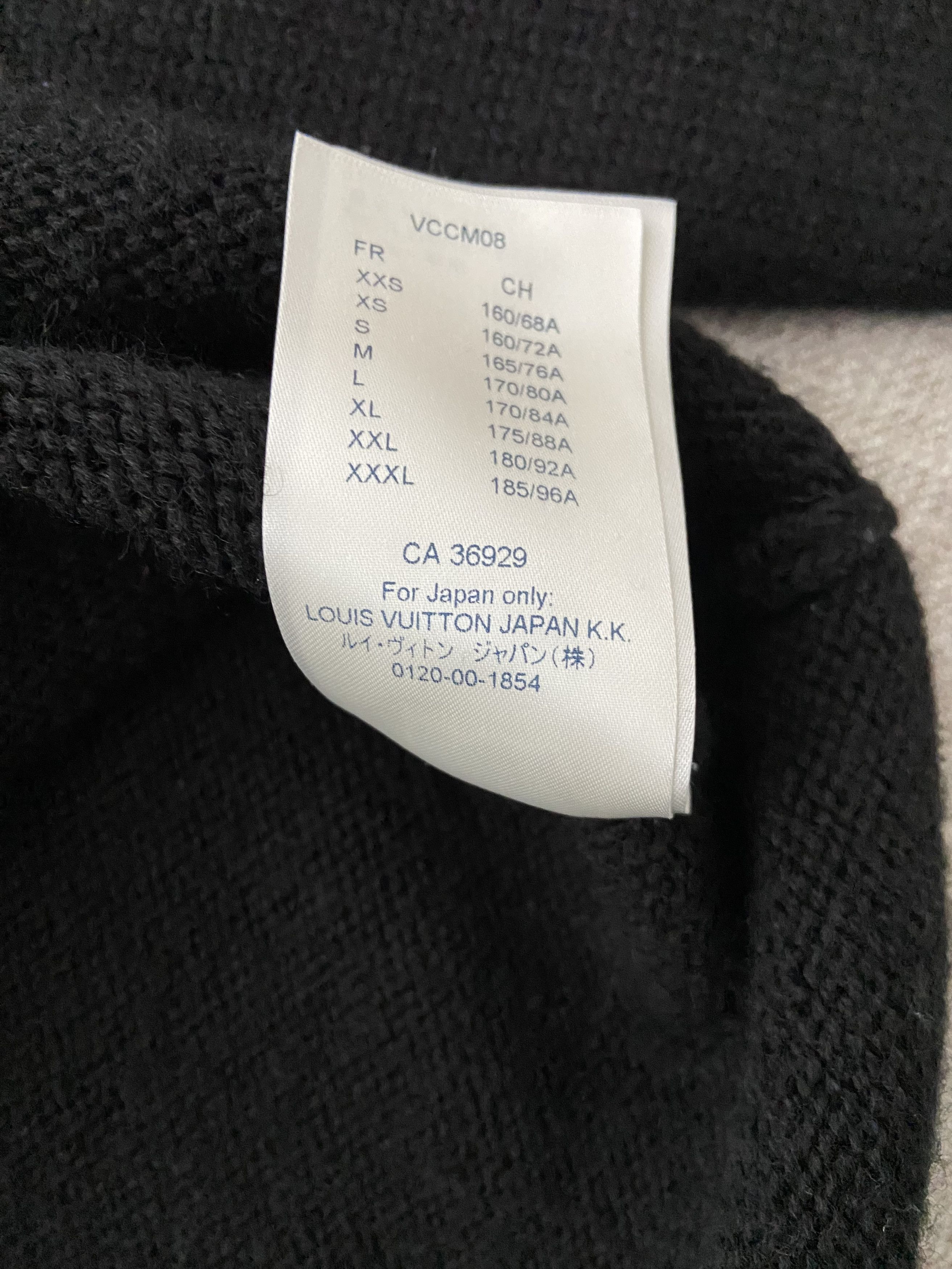 Louis Vuitton LOUIS VUITTON Barcode Wool Black Sweater by Virgil Size US S / EU 44-46 / 1 - 6 Thumbnail