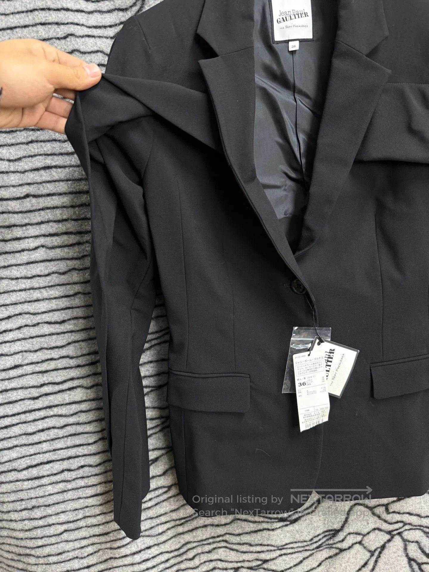 Jean Paul Gaultier Jean Paul Gaultier Wool Ruffled Blazer. Size XS / US 0-2 / IT 36-38 - 4 Thumbnail