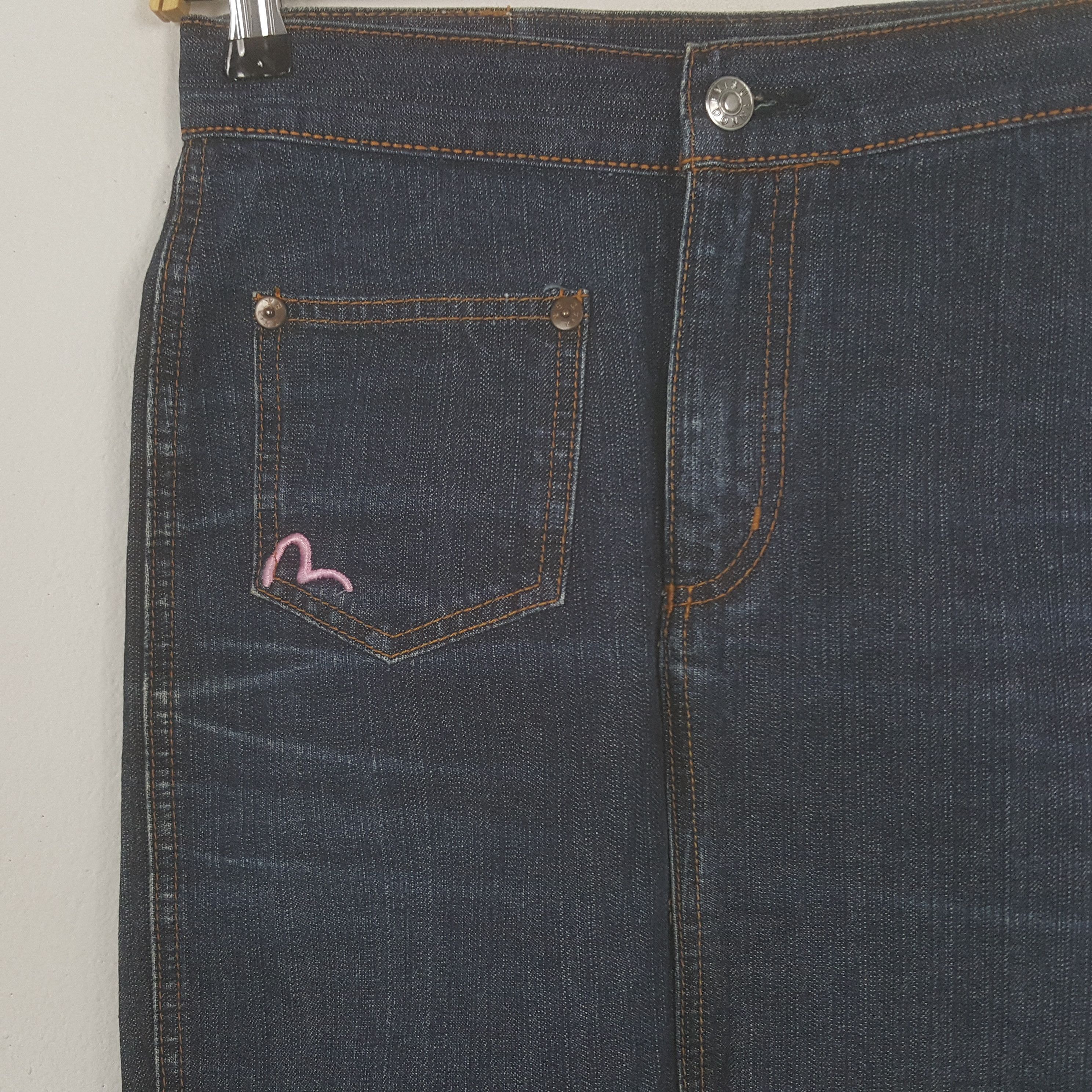 Evisu Vintage Evisu Japanese Brand Daicock Art Denim Skirts Size 25" / US 0 / IT 36 - 4 Thumbnail