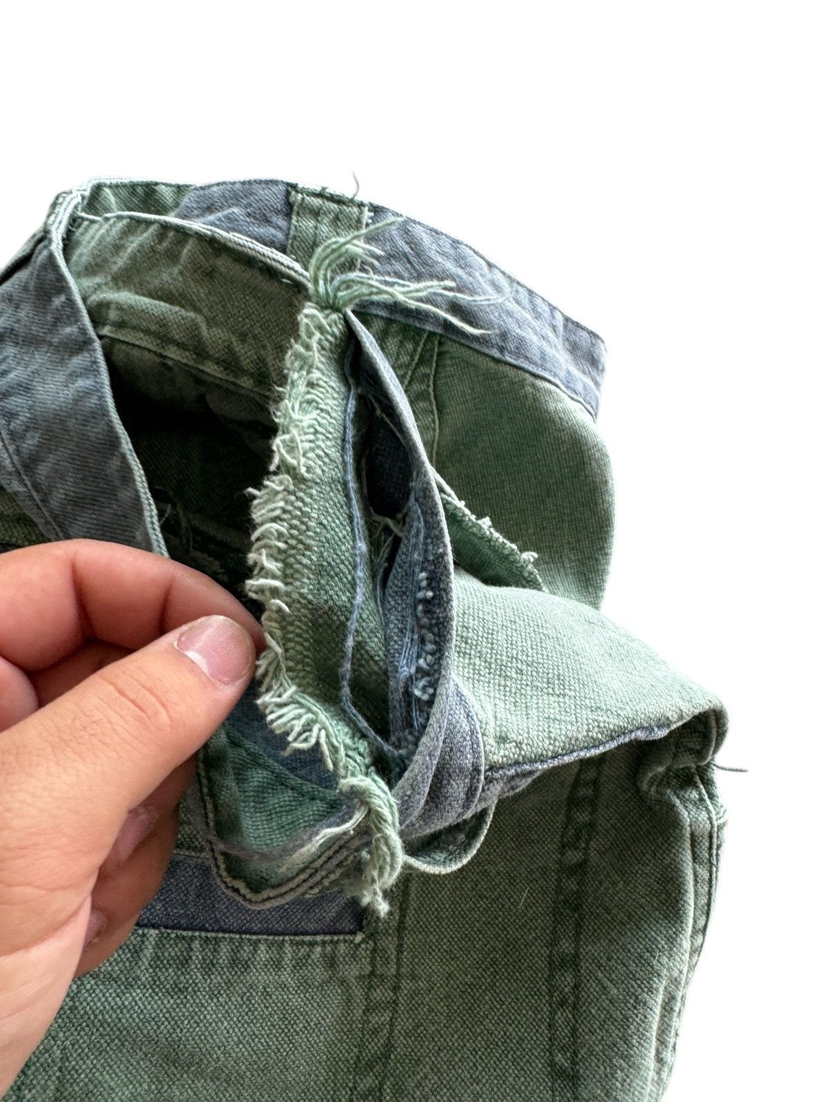 Other Two Tone Sostanza Contemporary Apparel Cargo Jean Shorts Size 40" / US 18 - 10 Thumbnail