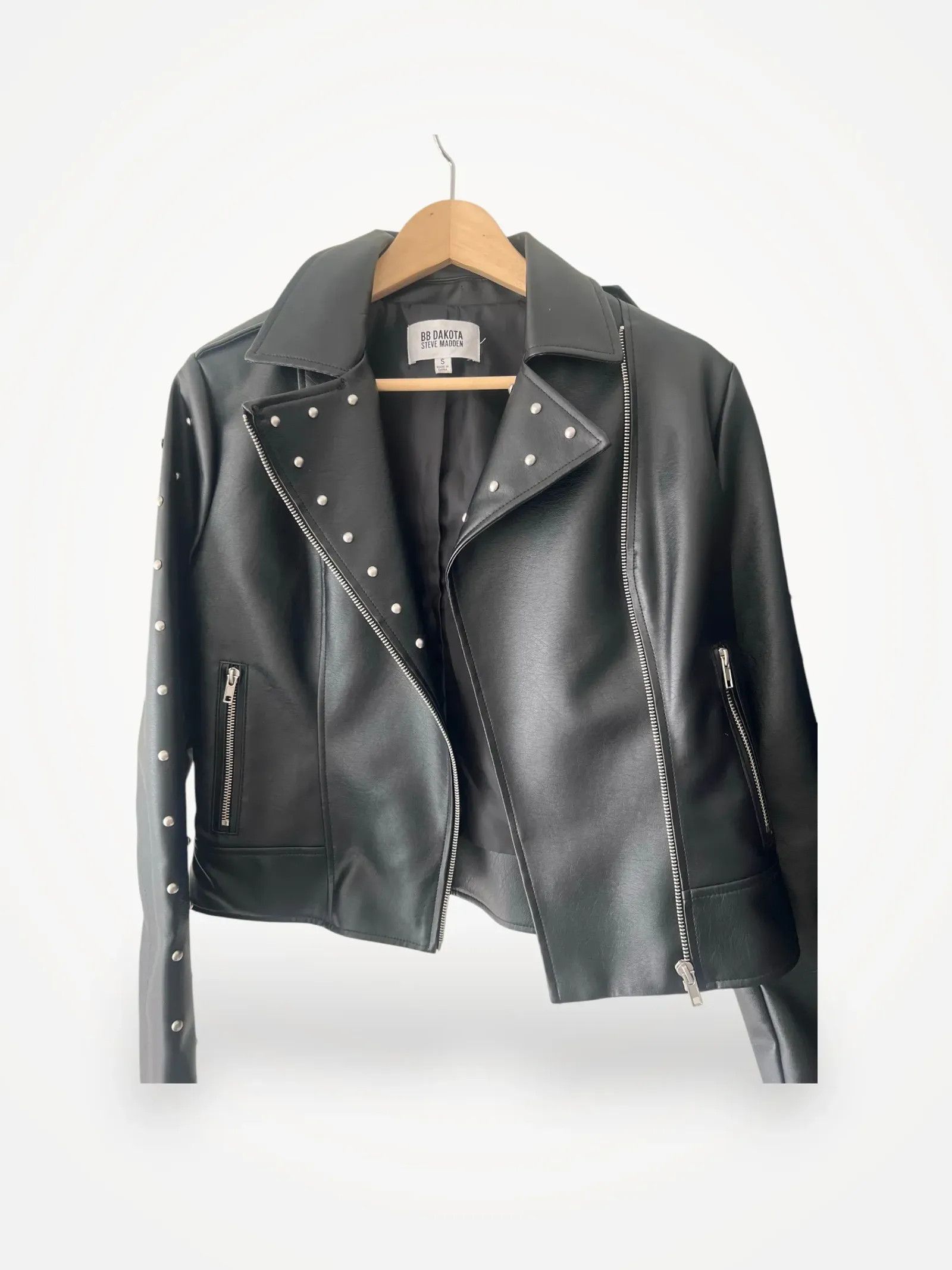 Steve Madden Steve Madden Leather Jacket Size S / US 4 / IT 40 - 1 Thumbnail