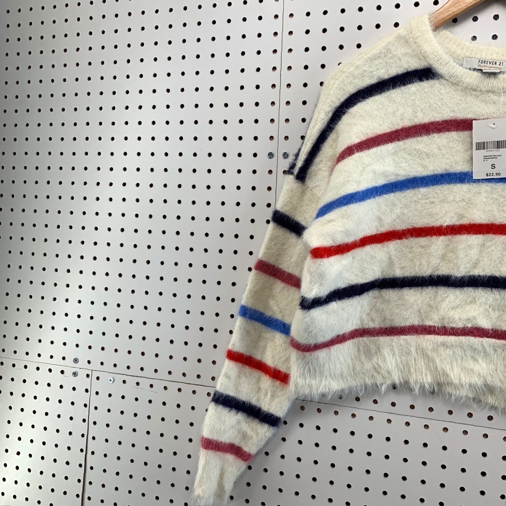 Forever 21 FOREVER 21 Striped Sweater Shirt Womens Small Pullover Multicolor Long Sleeve 90s? (If applicable) Size S / US 4 / IT 40 - 3 Thumbnail