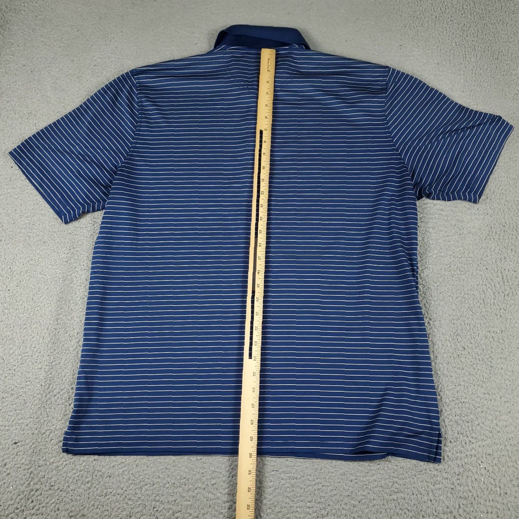 Vintage Greg Norman Polo Shirt Mens XL Blue Striped Shark Golf Casual Short Sleeve Polo Size US XL / EU 56 / 4 - 4 Thumbnail