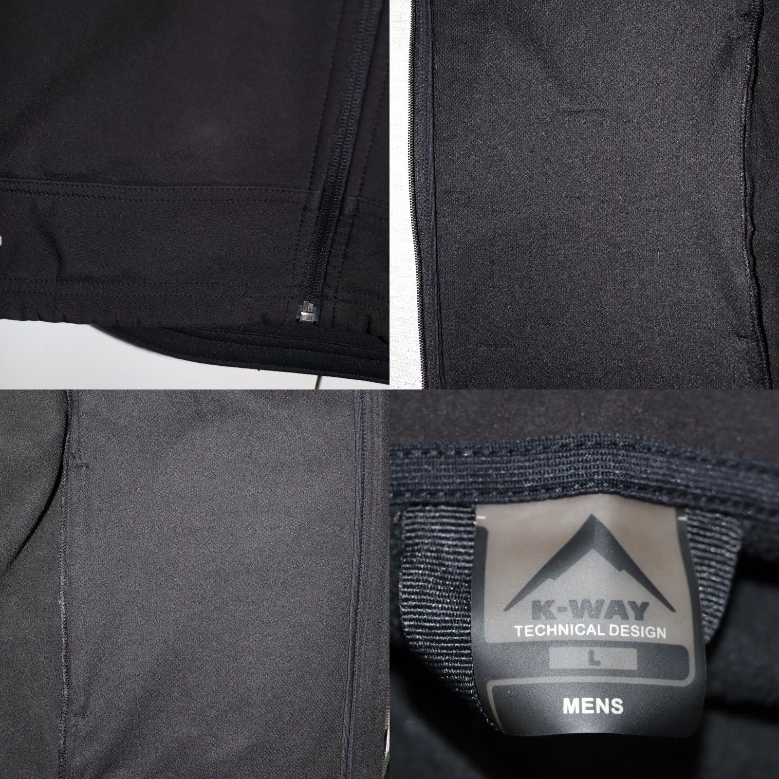 K-Way K-Way Caldo Softshell Bodywarmer Jacket Mens L Black True Caldo Soft Shell 2 Eco Used Size US L / EU 52-54 / 3 - 8 Thumbnail