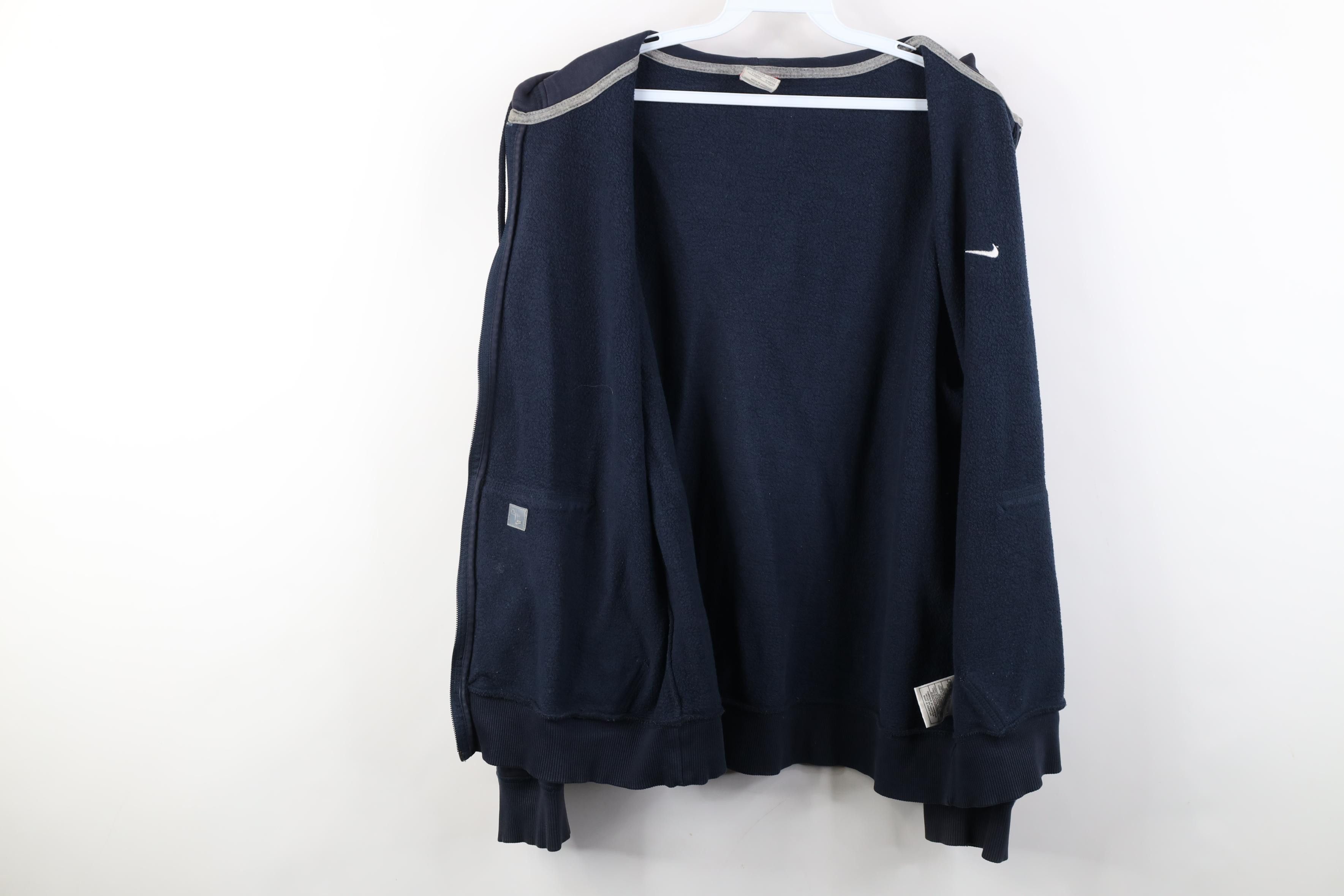 Nike Vintage Y2K Nike Scott Mini Swoosh Full Zip Hoodie Blue Size L / US 10 / IT 46 - 12 Thumbnail