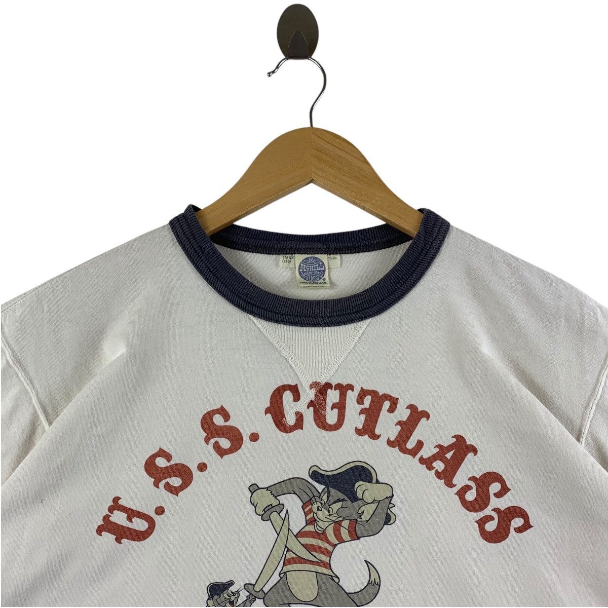 Japanese Brand × TOYS McCOY × The Real McCoy's TOY’S Mc COYS X TOM N JERRY Uss cutlas spellout tee Size US XL / EU 56 / 4 - 2 Thumbnail