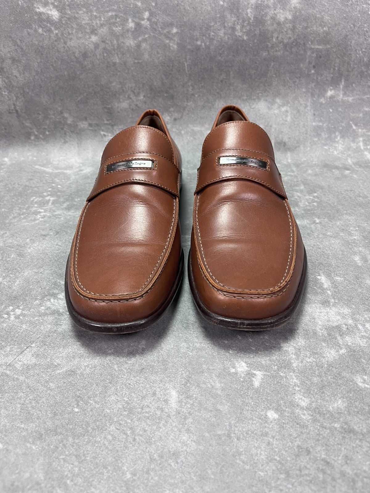 Ermenegildo Zegna Ermenegildo Zegna Brown Slip On Loafers 8 uk Size US 9.5 / EU 42-43 - 4 Thumbnail