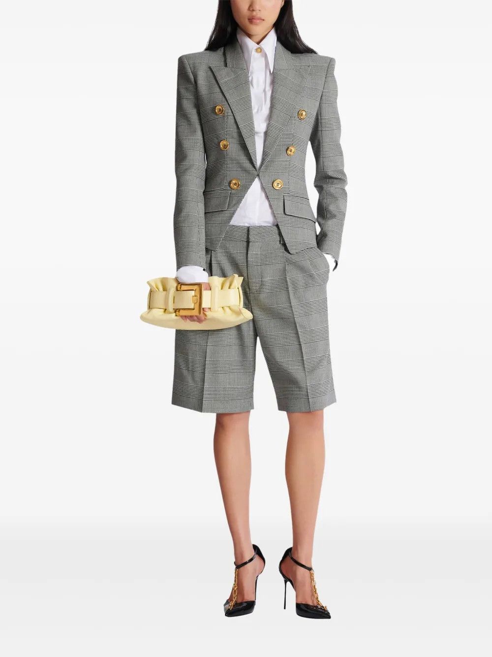 Balmain os11x0326 Size: OS / Anthem Small Clutch Bag in Yellow Size ONE SIZE - 2 Thumbnail