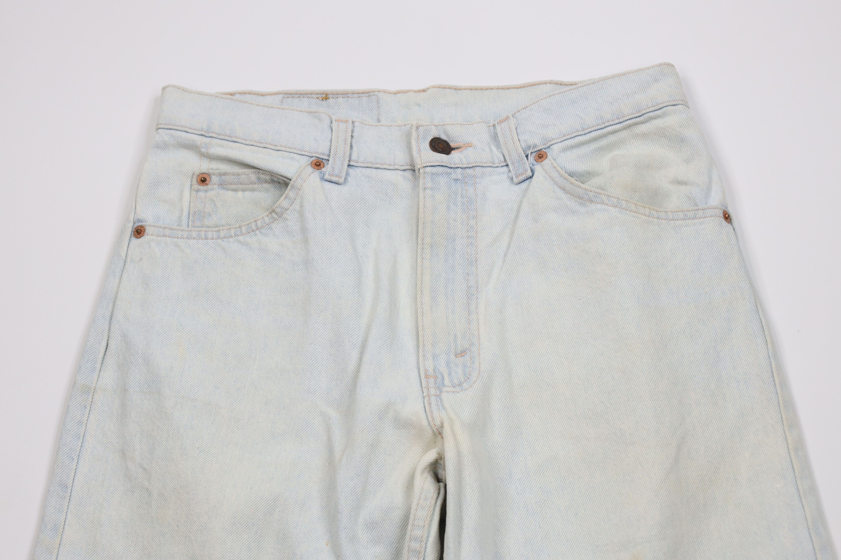 Levi's Vintage 80s Levis 550 Orange Tab Relaxed Fit Denim Jeans USA Size US 31 - 2 Thumbnail