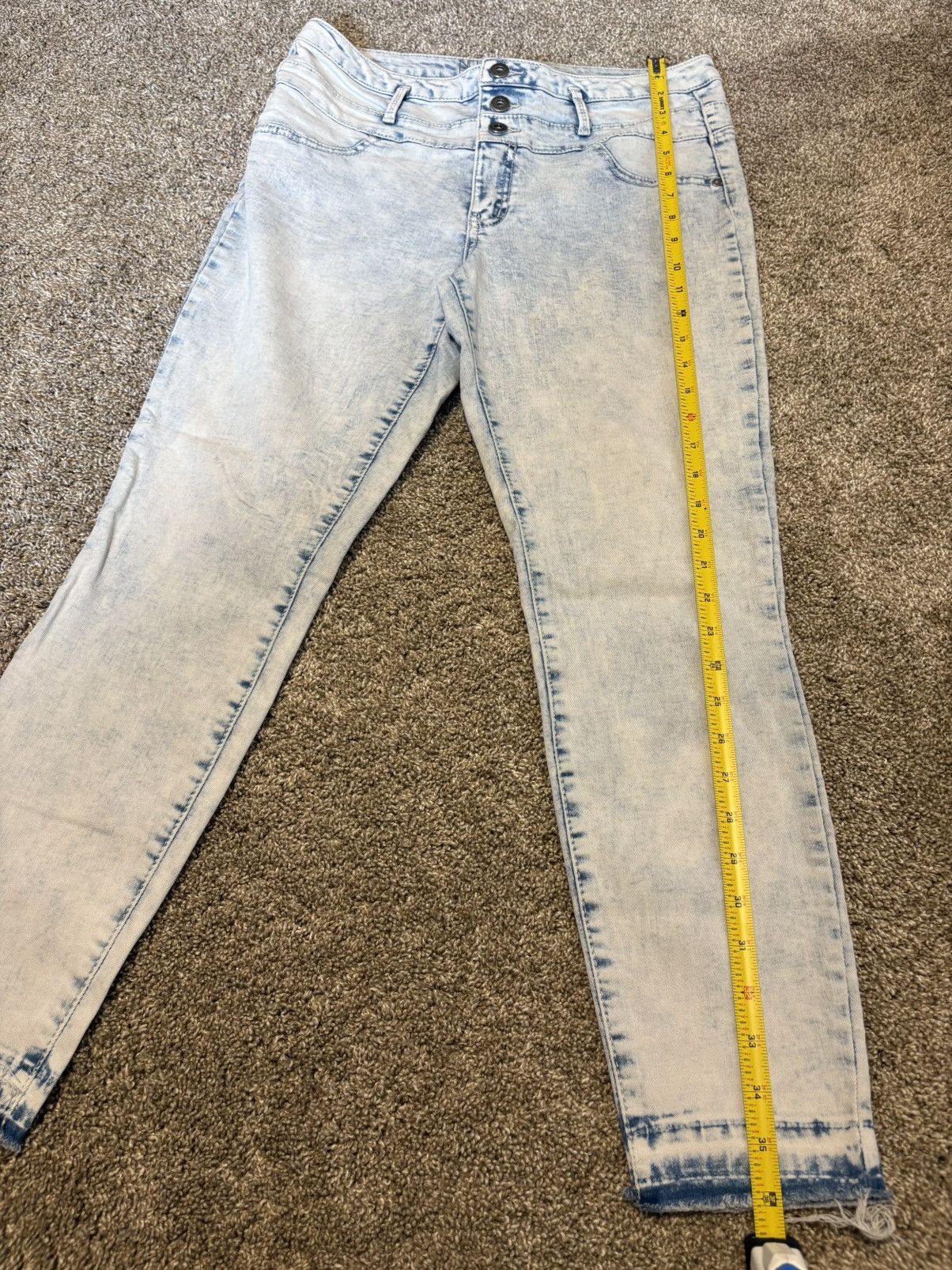 Other (No Boundaries) Light Wash Denim Jeans: Size 15 Size 34" / US 12 / IT 48 - 4 Thumbnail
