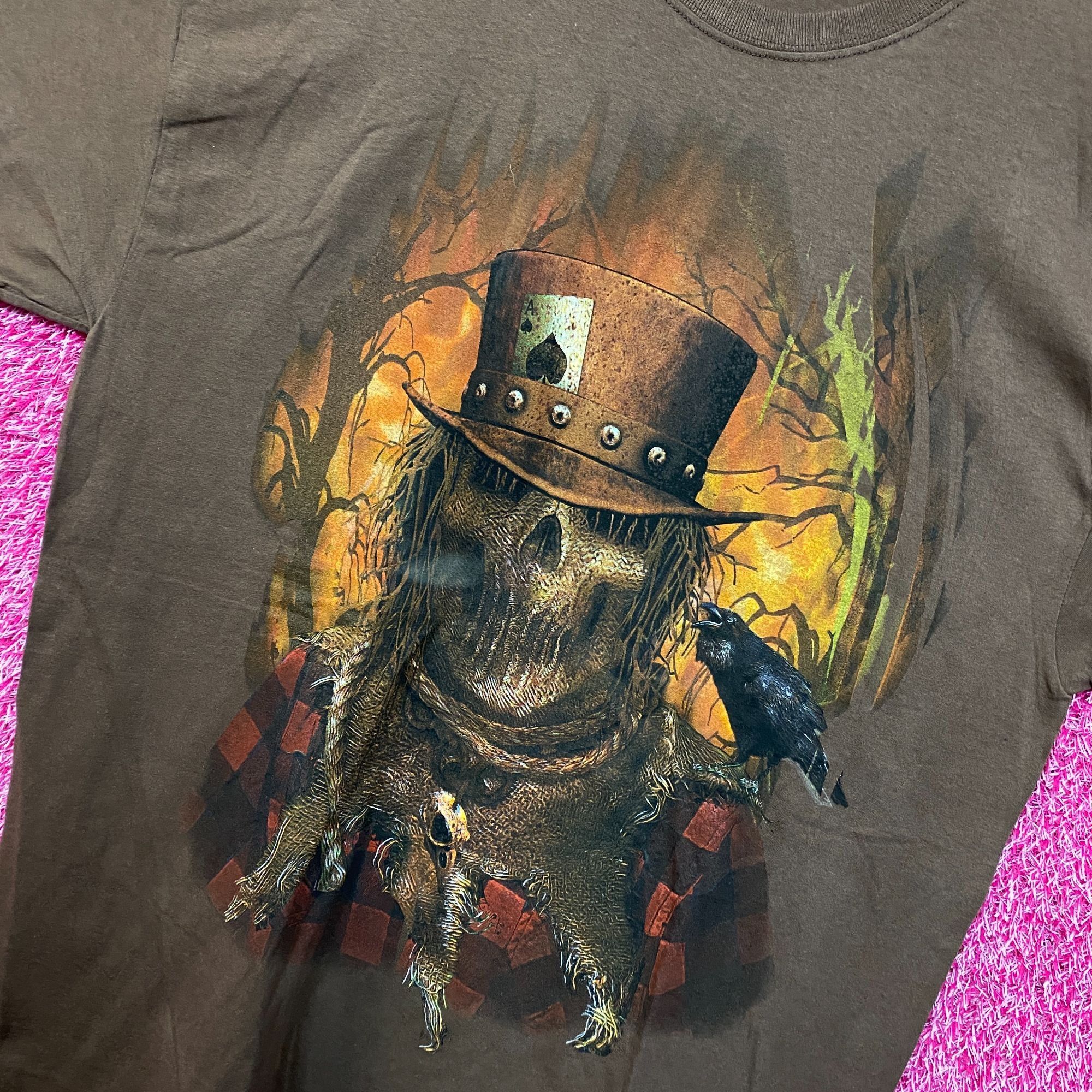 Other Scarecrow Horror Brown Tshirt size Extra Large Size US XL / EU 56 / 4 - 4 Thumbnail