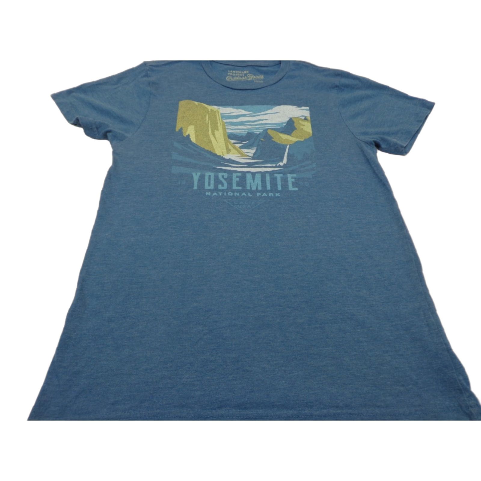 Vintage VINTAGE The Landmark Project Yosemite National Park T-Shirt S Men Blue Cotton Blend Crew Neck Short Sleeve Outdoor Summer Graphic Print Size S Flaw Size US S / EU 44-46 / 1 - 1 Thumbnail