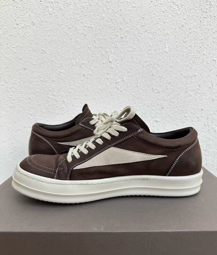 Rick Owens Rick Owens low-top brown white, earth tone Size US 8.5 / EU 41-42 - 4 Thumbnail