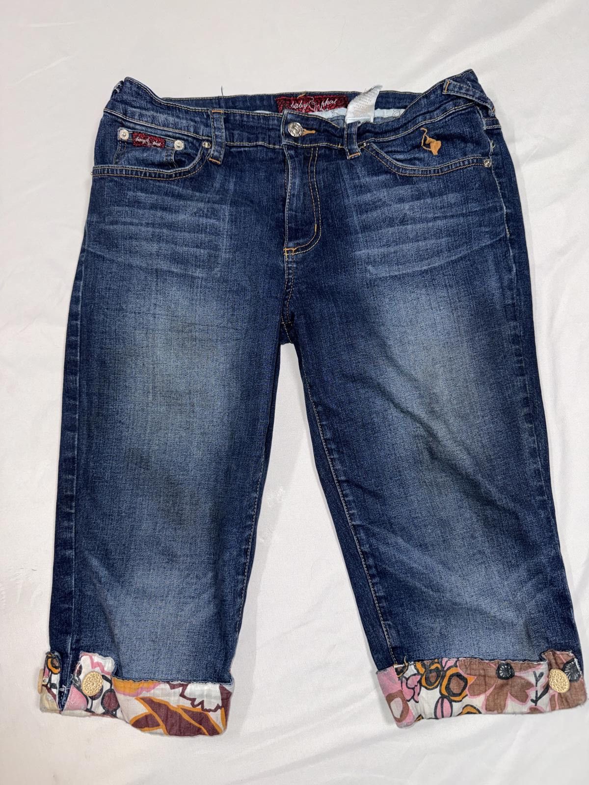 Other Y2k Vintage Baby Phat Jeans Floral Embroidered Distressed Size 30" / US 8 / IT 44 - 1 Thumbnail
