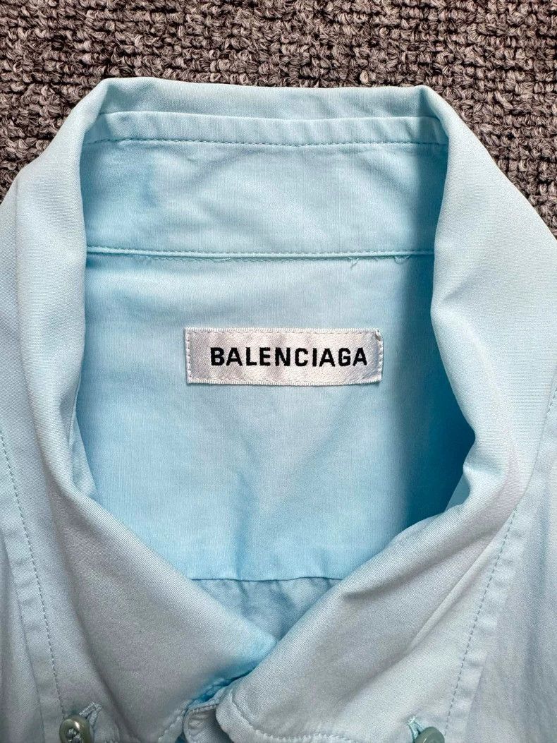 Balenciaga Balenciaga size 36 Miami blue back monogram logo short slee Size US M / EU 48-50 / 2 - 3 Thumbnail