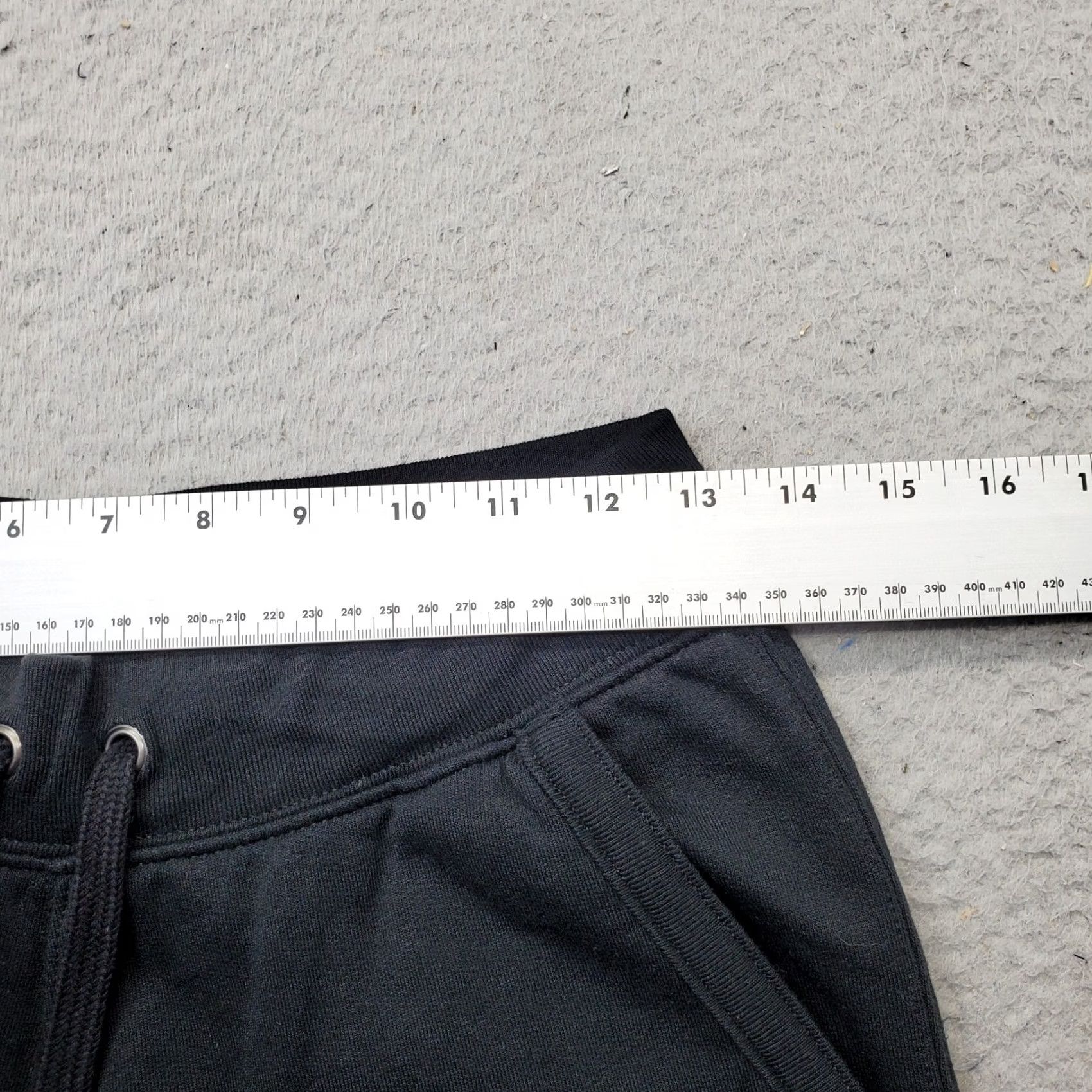 Logo 7 Campions Sweatpants Women S Black Lined Athleticwear Pockets Tapered Leg Script Logo Size 28" / US 6 / IT 42 - 7 Thumbnail