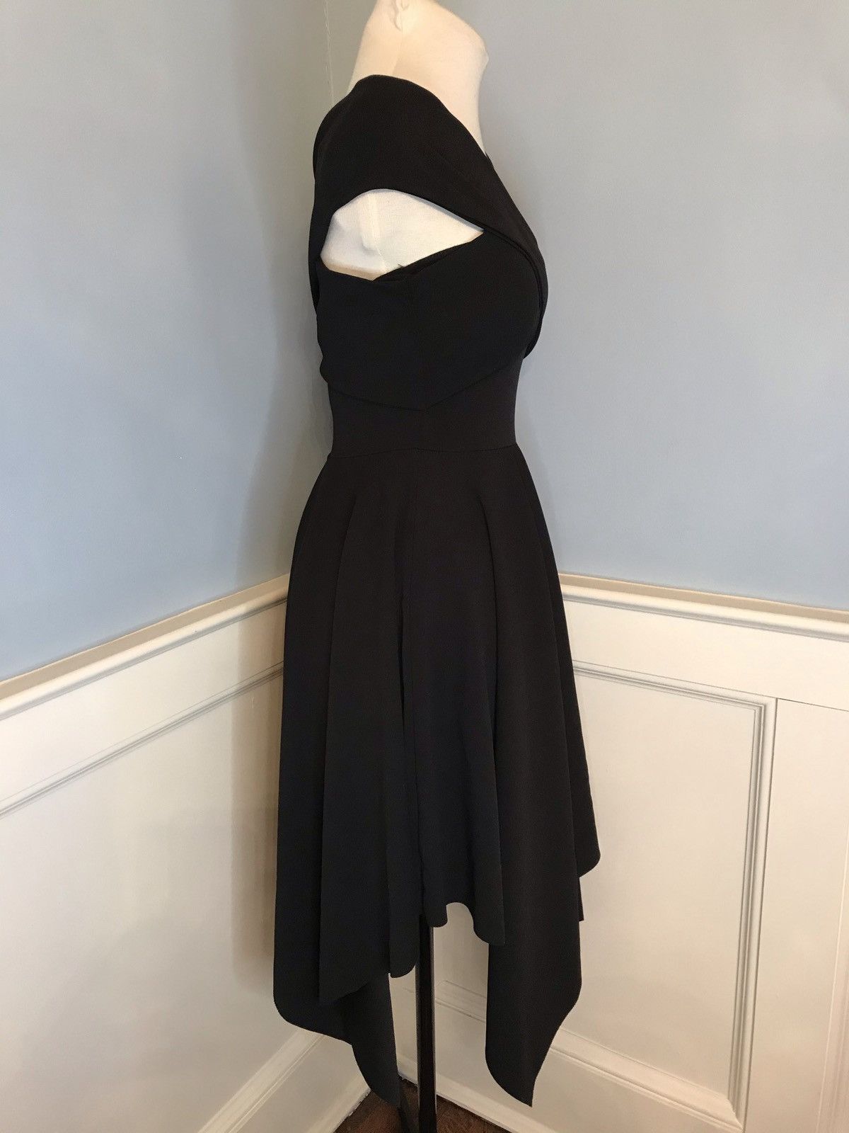 Other NWT Black Quiz Midi Dress Handkerchief Hem Sz 6 Size M / US 6-8 / IT 42-44 - 2 Thumbnail