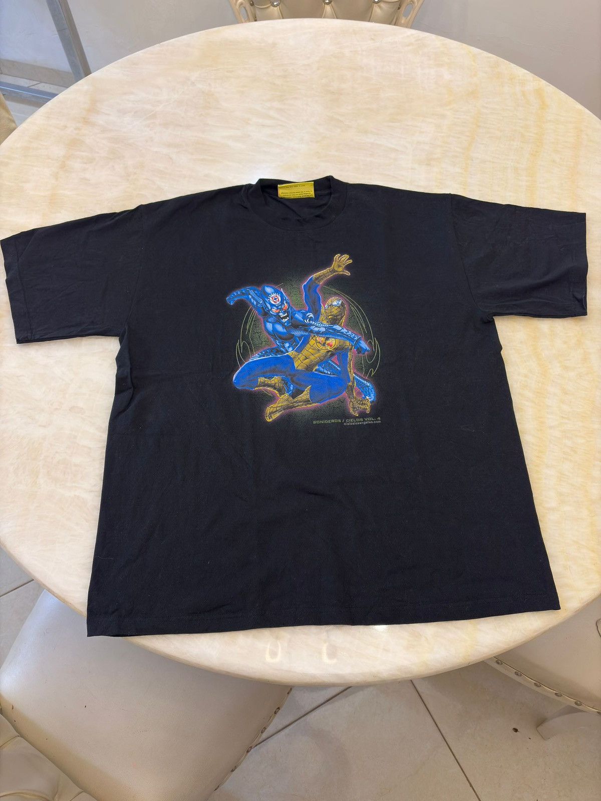 Cielos Printed Spider man x green goblin t shirt