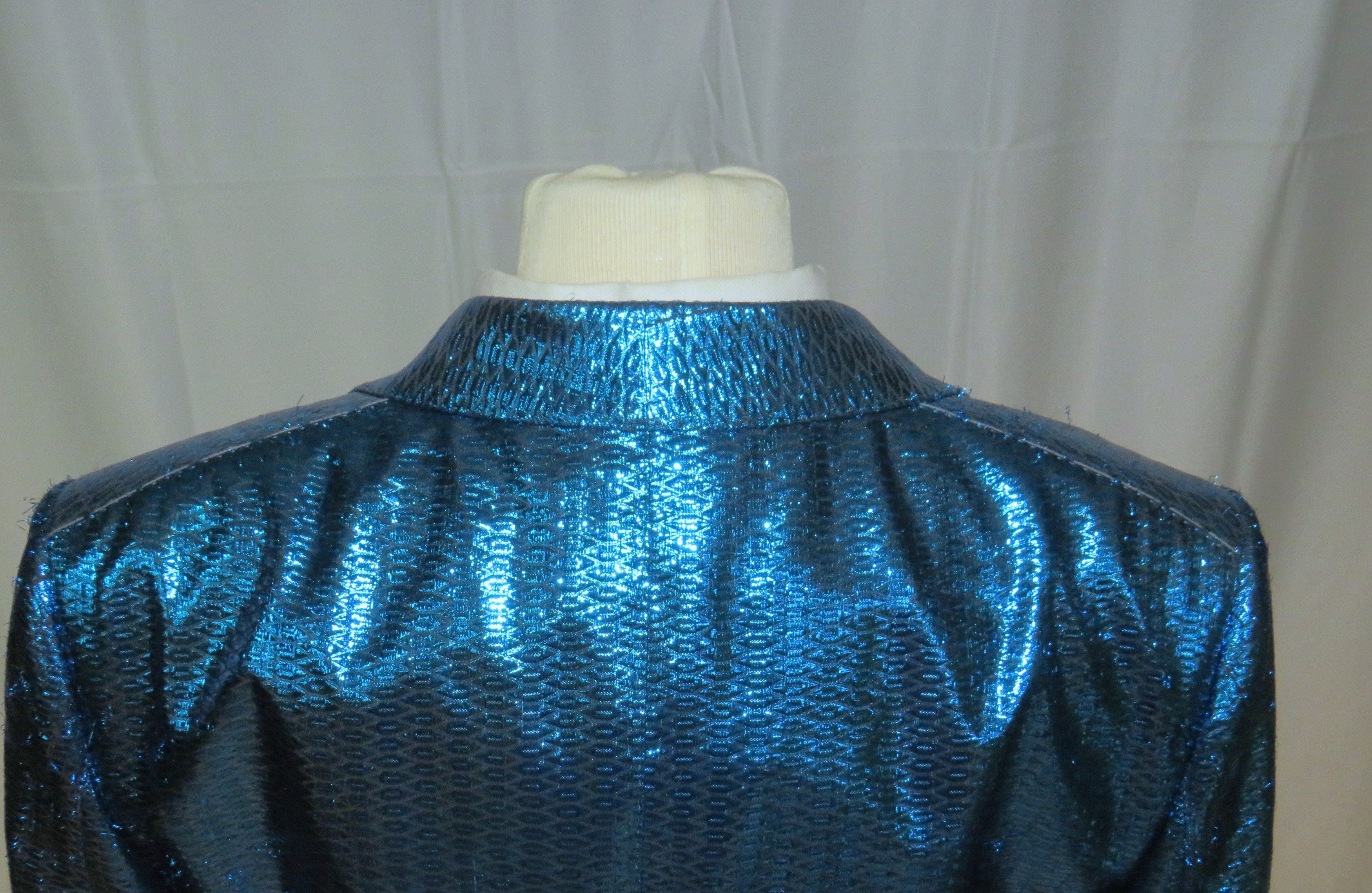 Tom Ford Base V Turquoise Sequined One Button Dinner Jacket 36R NWT Size 36R - 11 Thumbnail