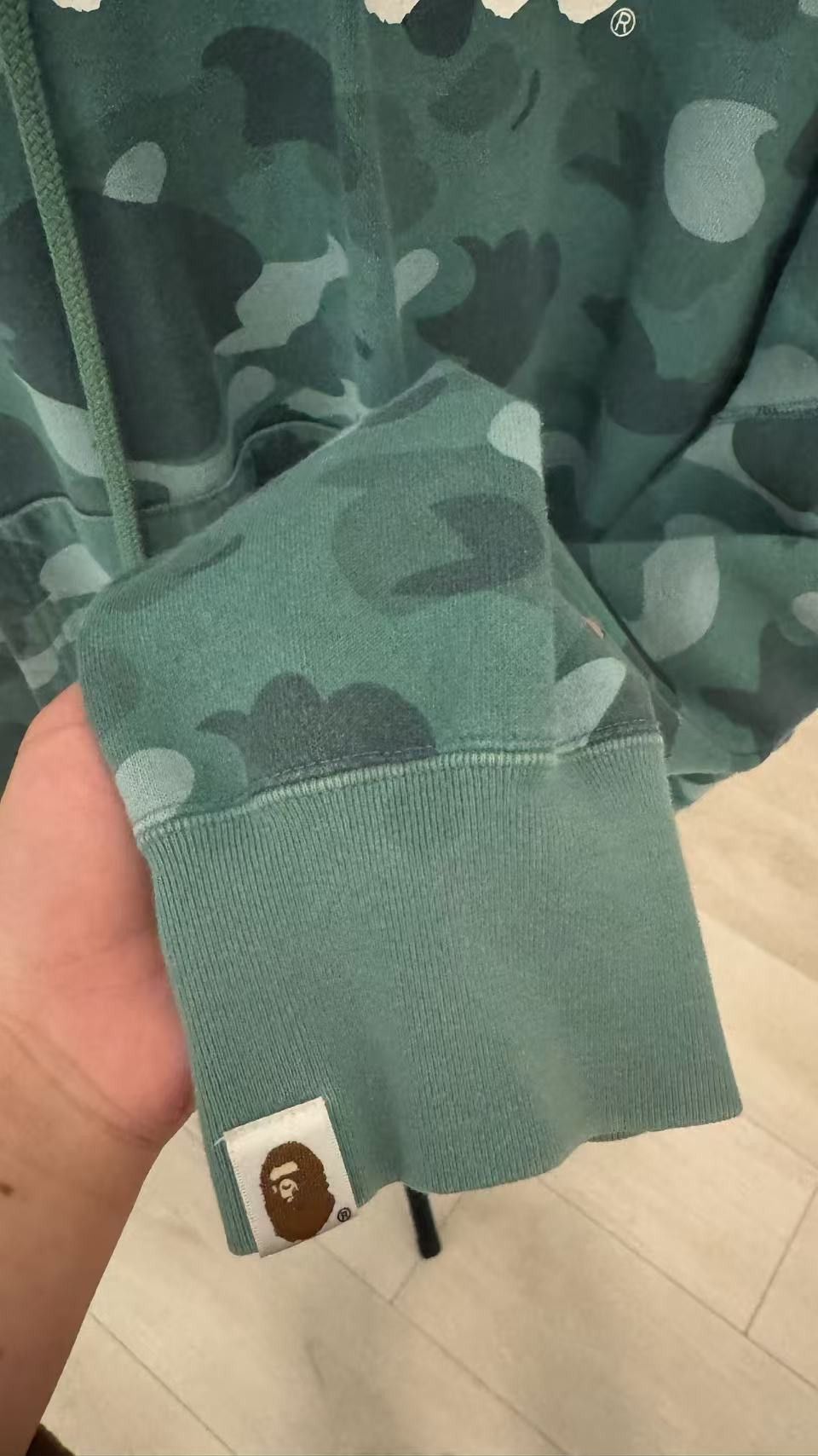Bape Sold/BAPE hoodie green camo Size US L / EU 52-54 / 3 - 3 Thumbnail