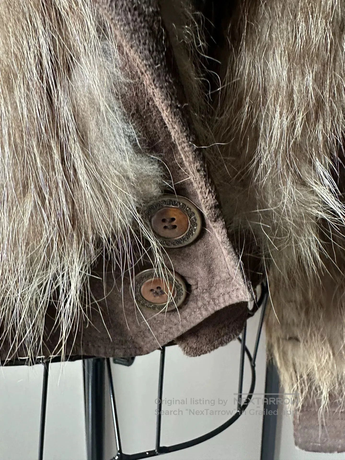 Vintage Vintage Fox Fur Oversized Lapel Jacket. Size M / US 6-8 / IT 42-44 - 6 Thumbnail