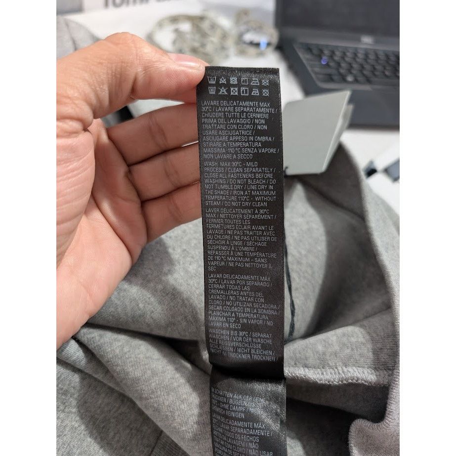 Balenciaga o1rshd1 Fitted Zip Up Hoodie in Heather Grey Size US XL / EU 56 / 4 - 18 Thumbnail