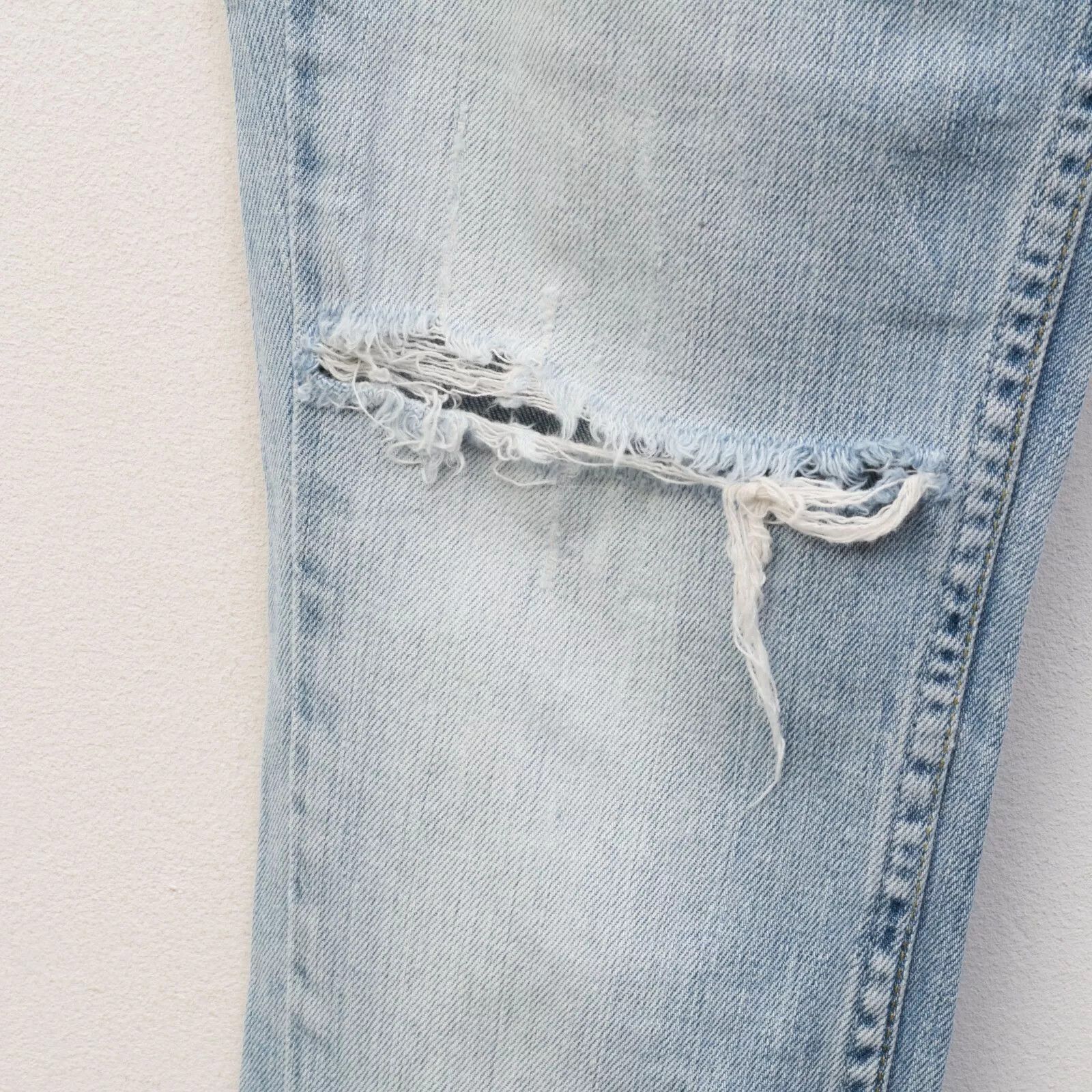 Levi's STRAUSS Straight W29 L32 Fit Denim Jeans Trousers Ripped Low Size 29" - 7 Thumbnail