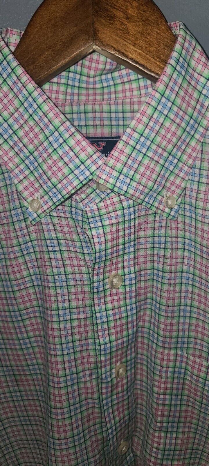 Vineyard Vines Vineyard Vines Murray Shirt Men's Small Green Pink Gingham Size US S / EU 44-46 / 1 - 3 Thumbnail