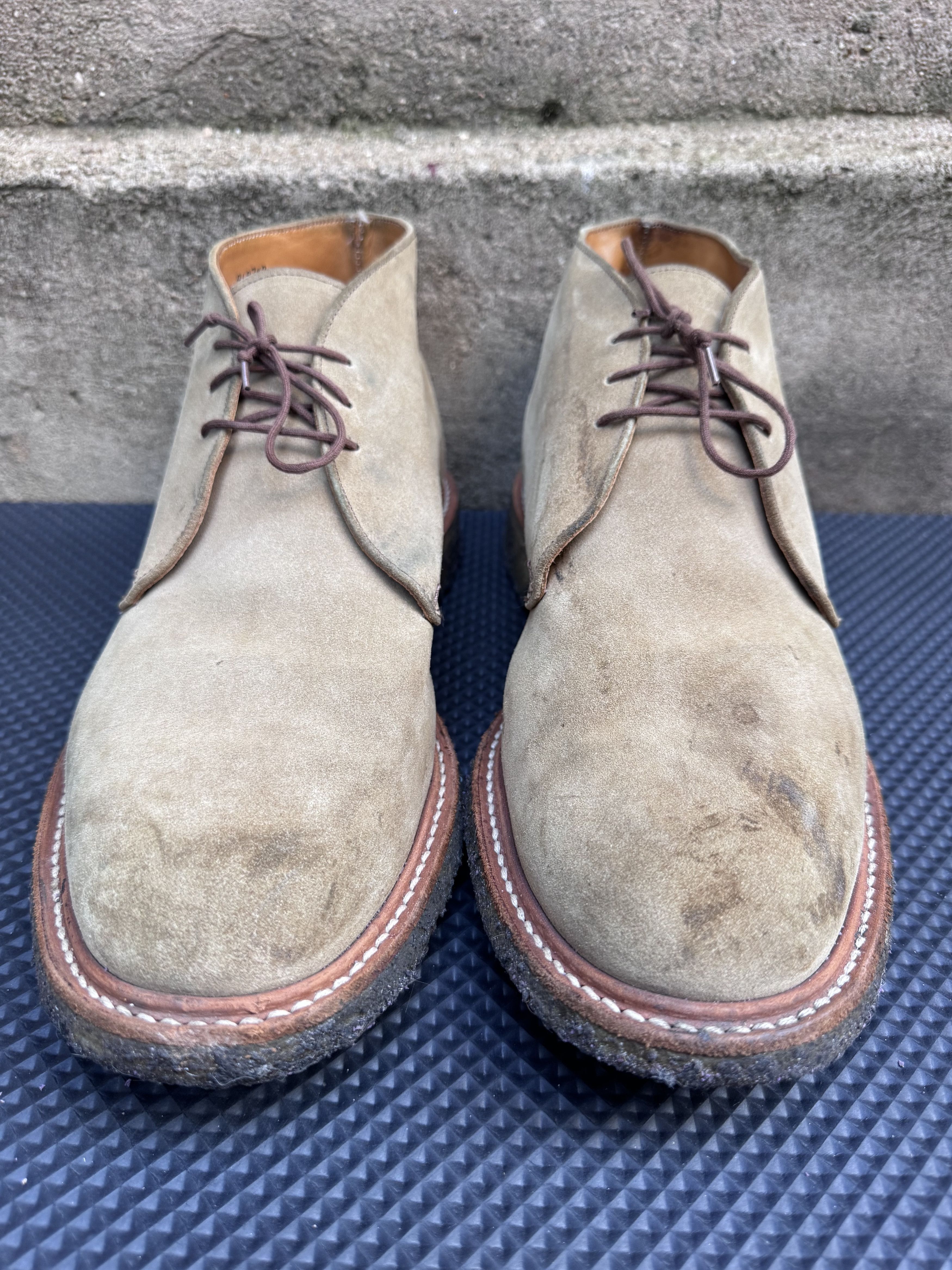 Tricker's Trickers KELSO Chukka Suede Brown Leather Boots Desert Size US 12.5 / EU 45-46 - 4 Thumbnail
