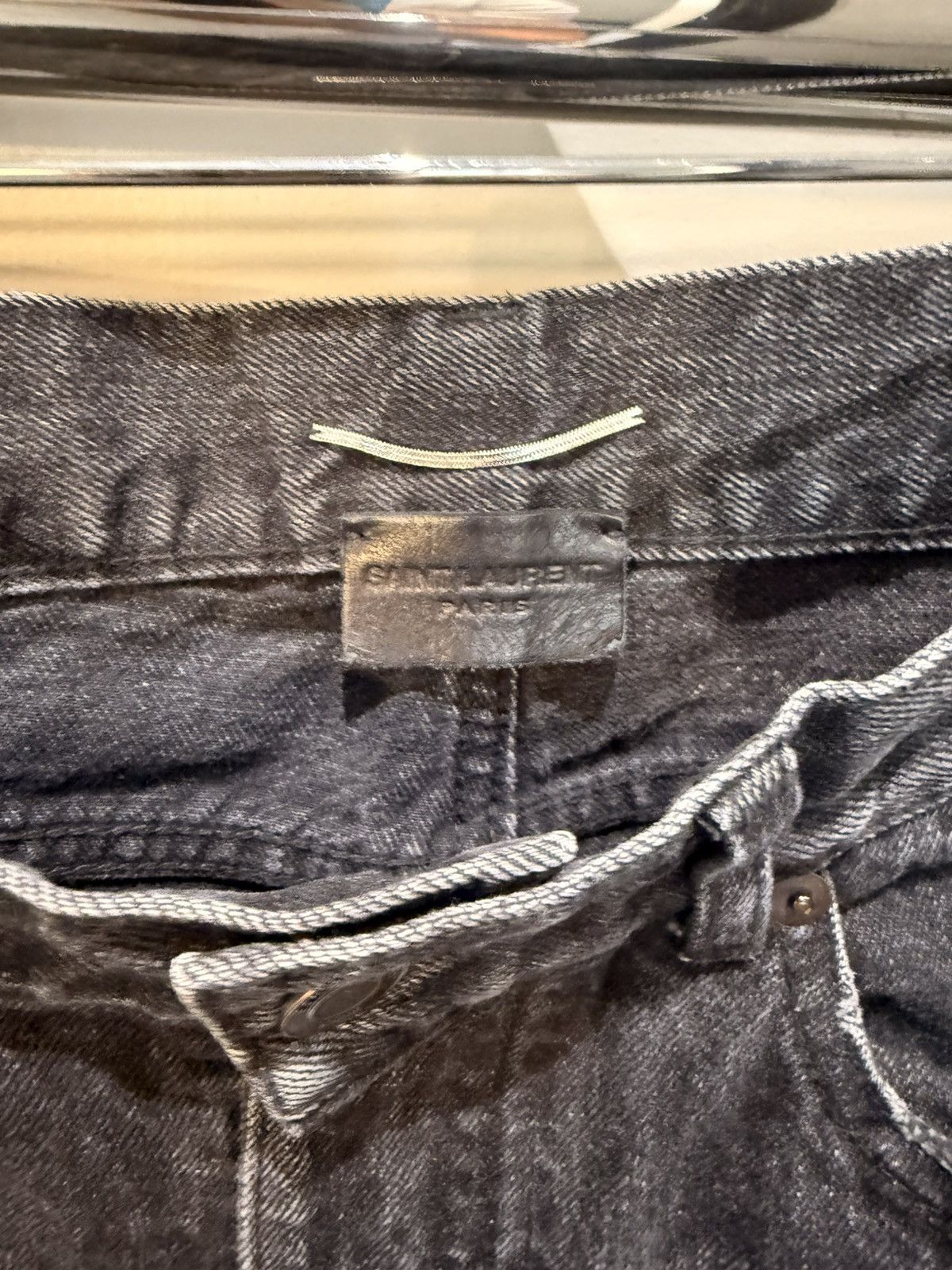 Saint Laurent Paris Hedi Era D02 M/SK - LW Skinny Jeans Size US 31 - 3 Thumbnail