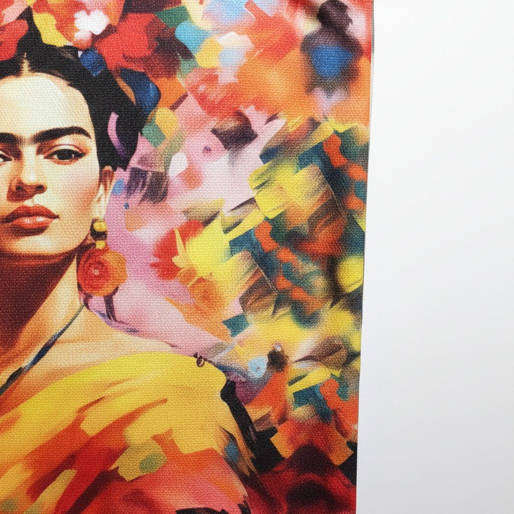 Other FRIDA KAHLO Custom Print Artisanal Linen Tote Bag Hand Size ONE SIZE - 2 Thumbnail