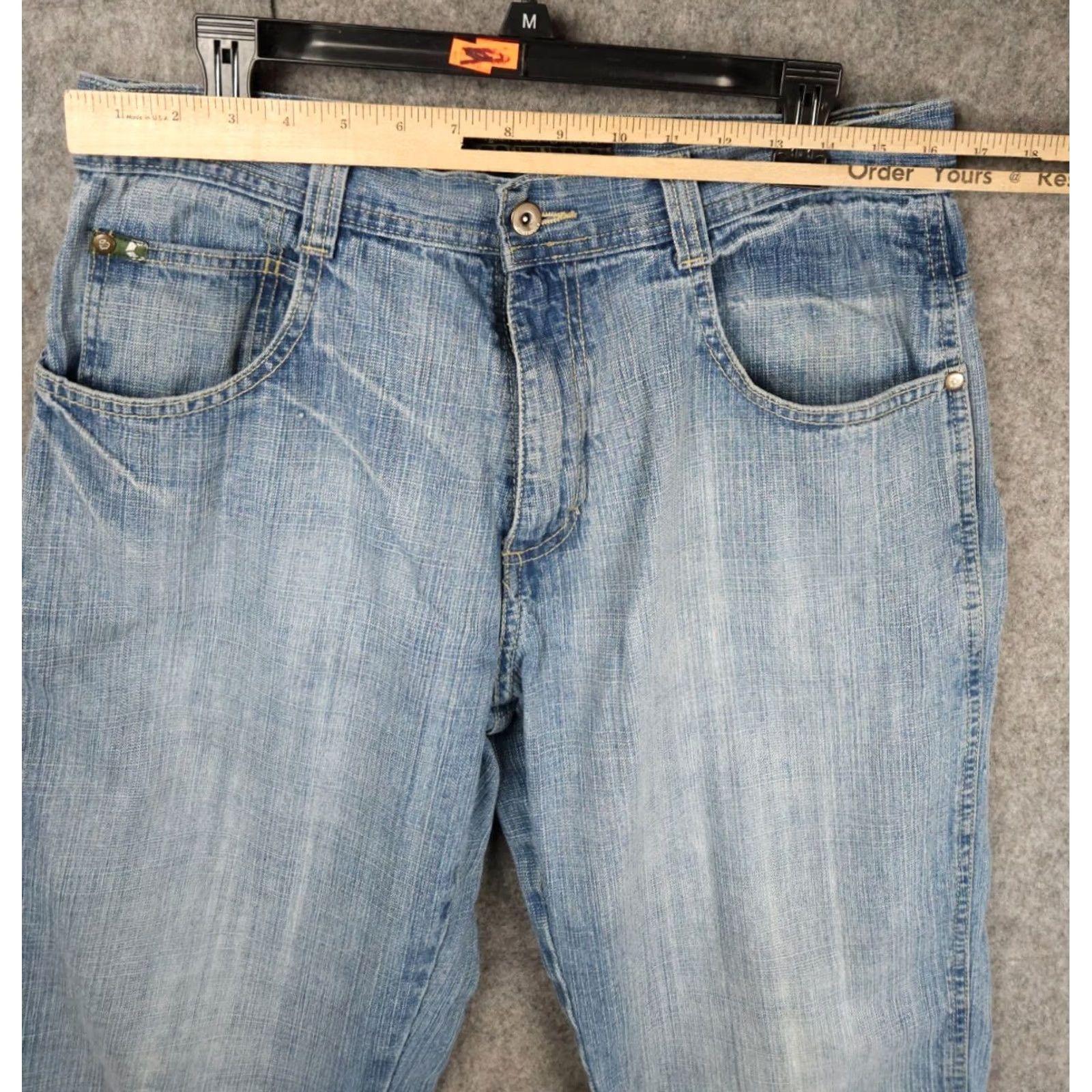 Southpole VINTAGE Southpole Jeans Mens 34 Regular 32 x 34 Blue Distressed Relaxed Straight 90s Grunge Hip Hop Mens Size US 32 / EU 48 - 7 Thumbnail