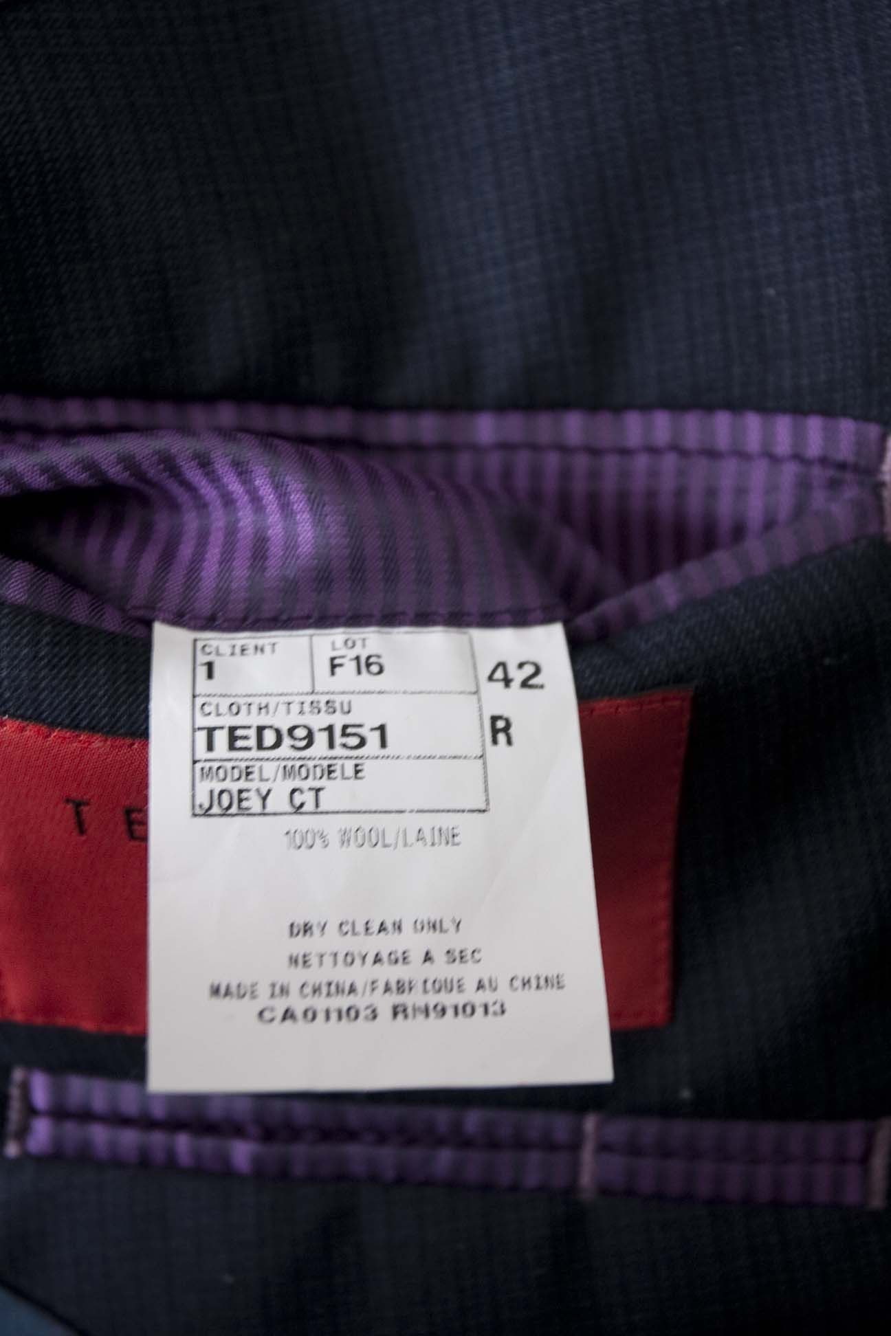 Ted Baker Ted Baker Jacket Sport Coat No Ordinary Joe Size 42R Wool Size 42R - 4 Thumbnail