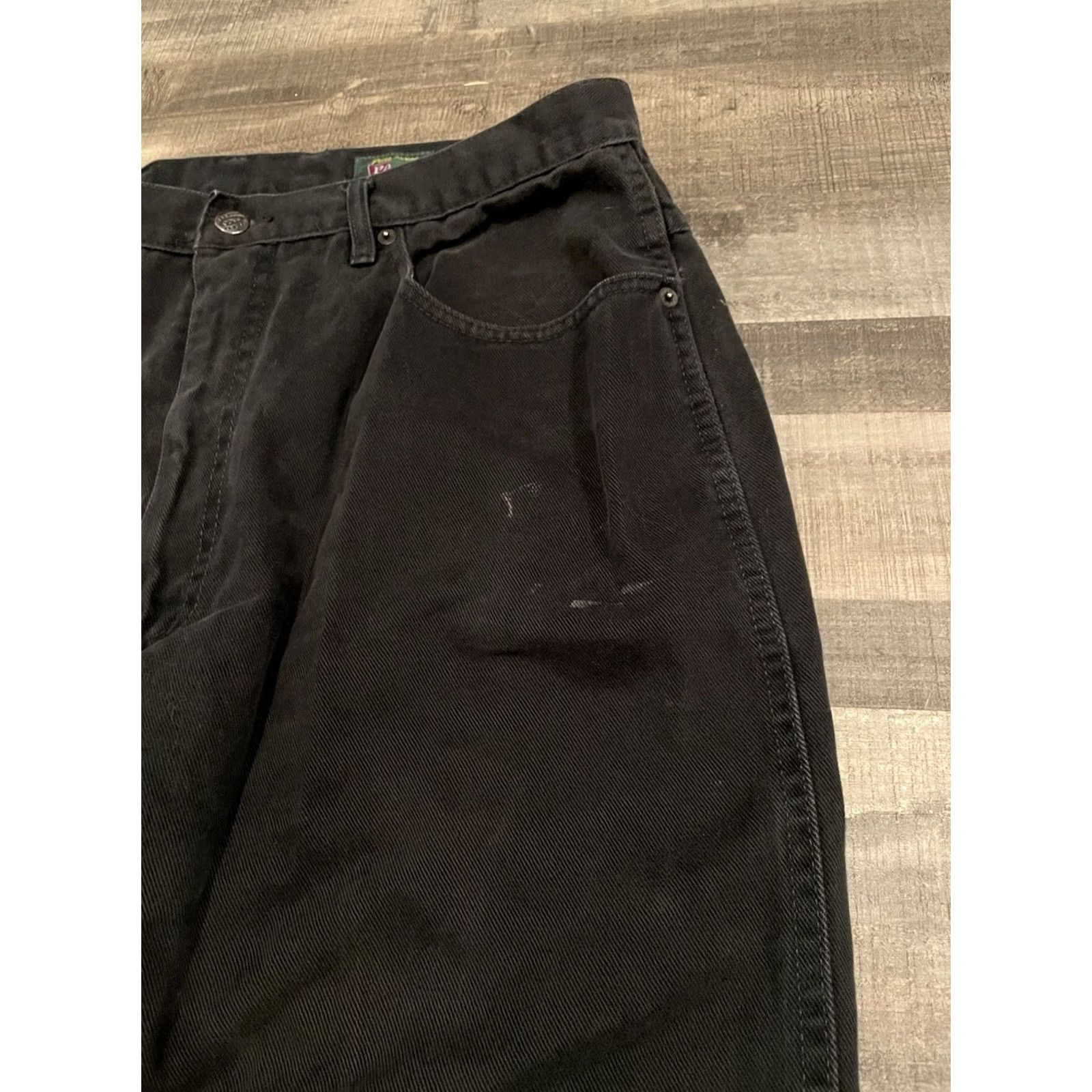 Vintage VINTAGE PACO Jeans Baggy Men's 34x33 Dark Wash Black Inseam 33 Skater Grunge Y2K Hip Hop Punk Goth Wide Size US 34 / EU 50 - 7 Thumbnail