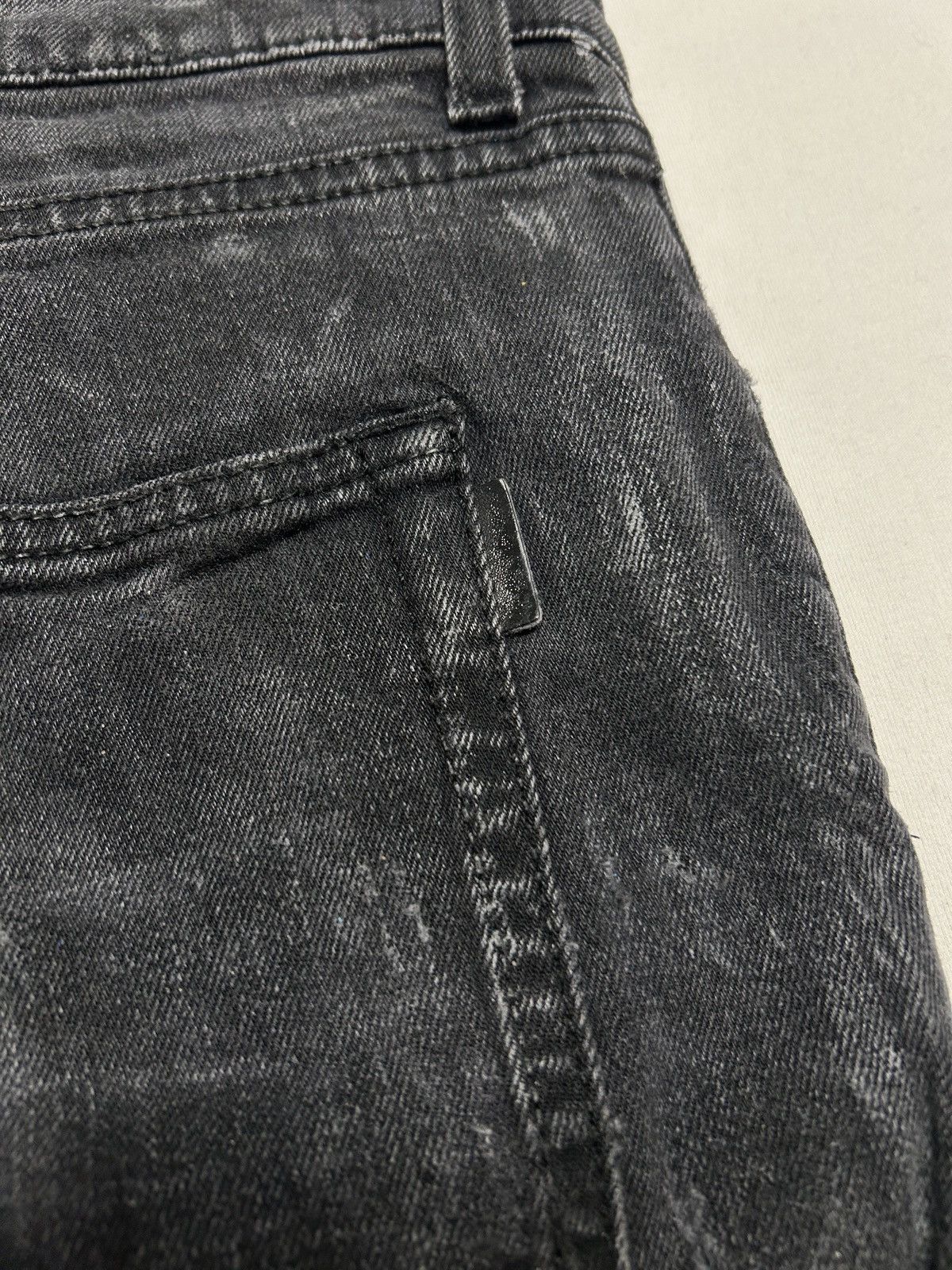 Saint Laurent Paris FW2018 D02 Distressed Waxed Denim Size US 30 / EU 46 - 11 Thumbnail