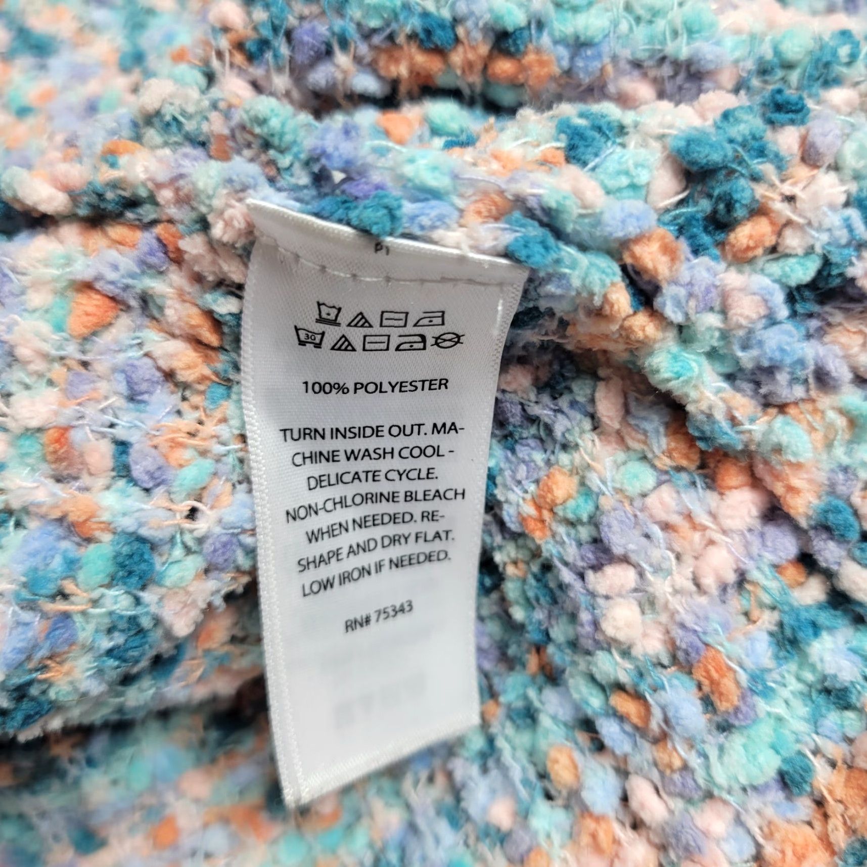 Rachel Zoe Rachel Zoe Cardigan Sweater Womens Open Front Popcorn Teddy Bear Cozy Sz M Blue Size M / US 6-8 / IT 42-44 - 7 Thumbnail