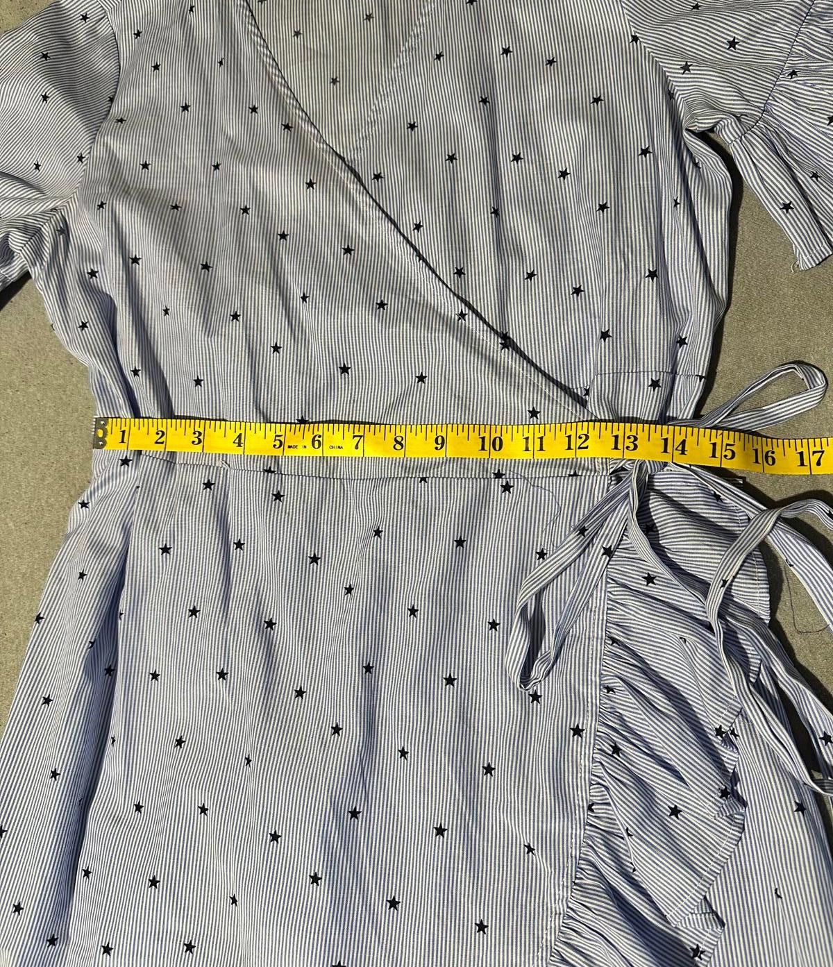 Designer Free Generation Women's Wrap Dress with Ruffle Hem Size ONE SIZE - 9 Thumbnail