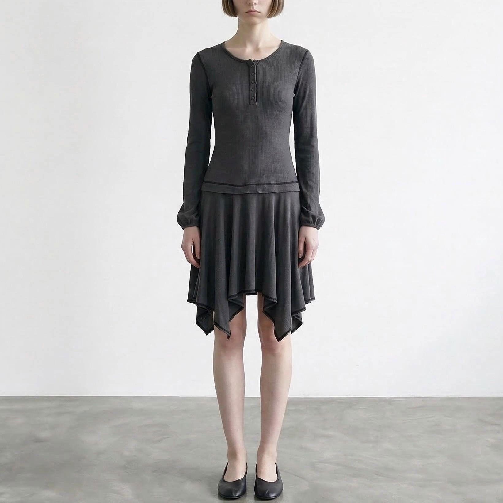 Other The Cop Copine Neutral Asymmetrical Dress Size ONE SIZE - 1 Thumbnail