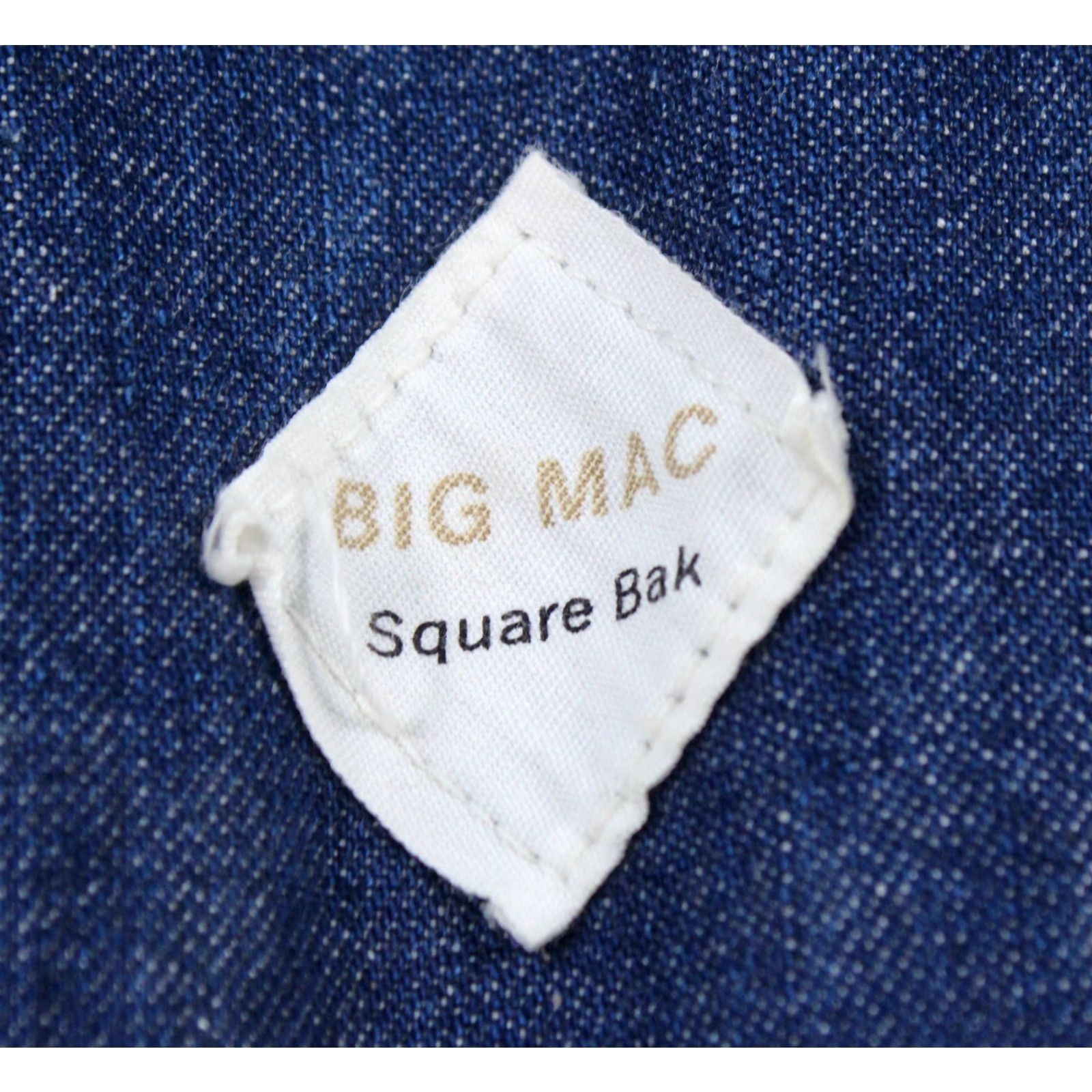 Vintage VINTAGE Big Mac Mens VTG 70s Blue Denim Overalls Sz L 1970s Square Bak 28 Inseam Size US 33 - 5 Thumbnail