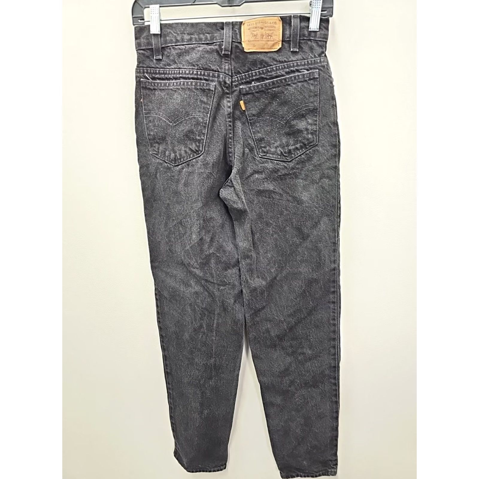 Levi's VINTAGE Levi's 550 Jeans Black Denim 28x32 USA Zipper Fly Straight Leg 27x31.5 Distressed Unisex Adults Mens Womens Levi's 500 Series Size US 28 / EU 44 - 7 Thumbnail