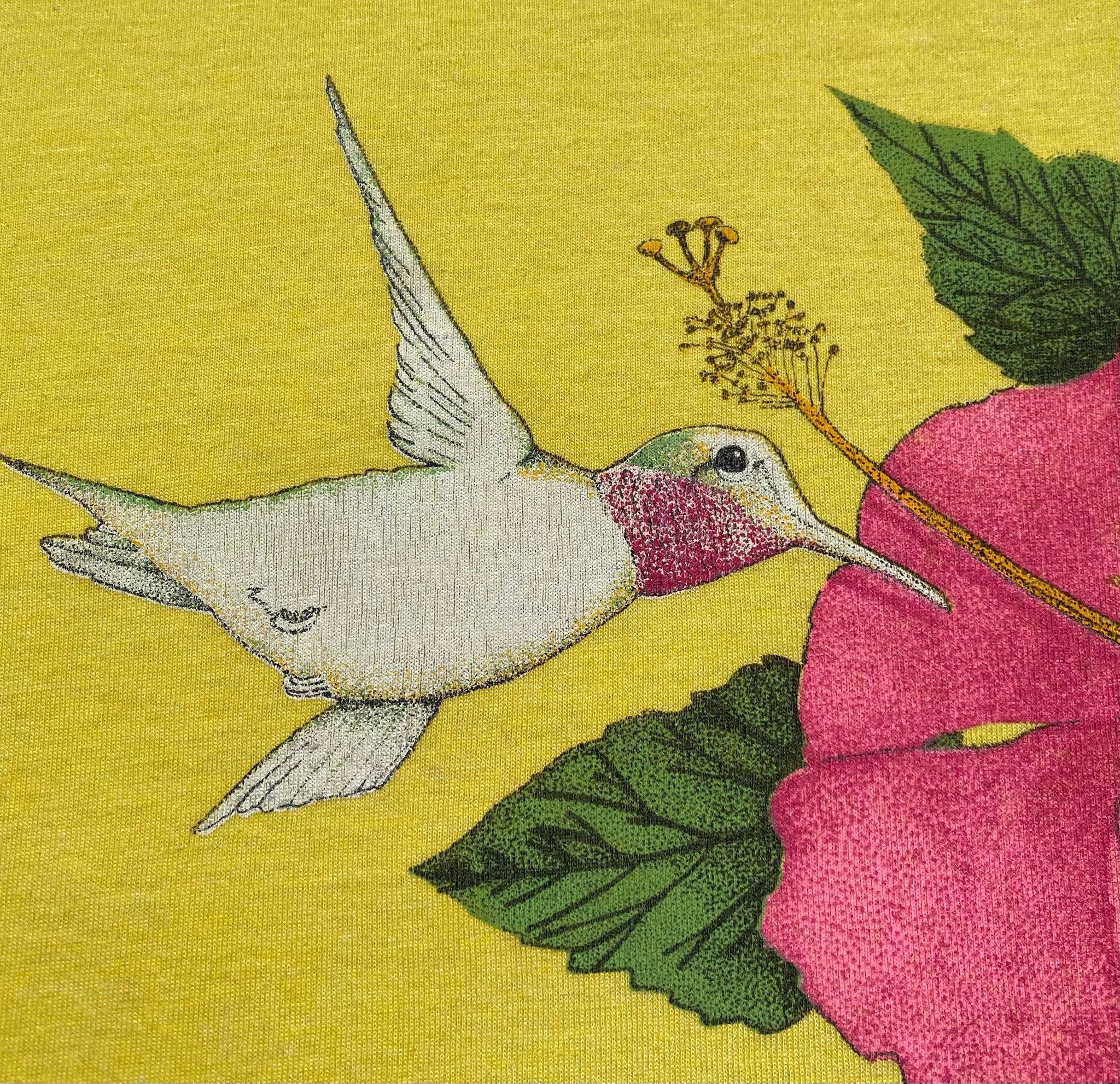 Vintage 90’s Amelia Island Hummingbird Single Stitch T-Shirt Large Size L / US 10 / IT 46 - 4 Thumbnail